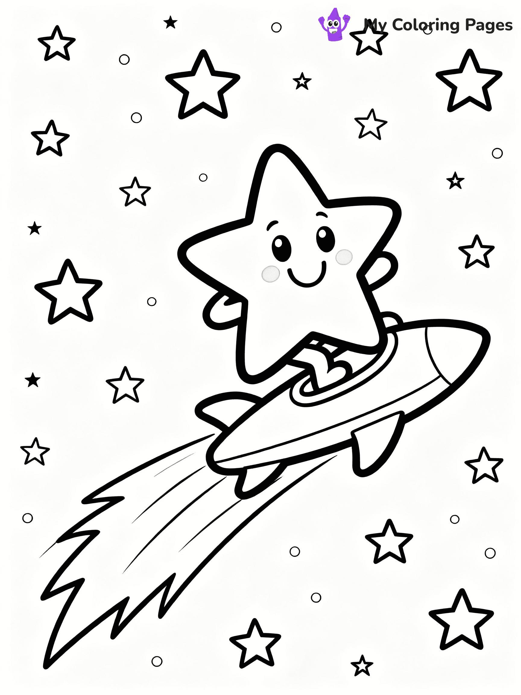 Star Coloring Pages - 6