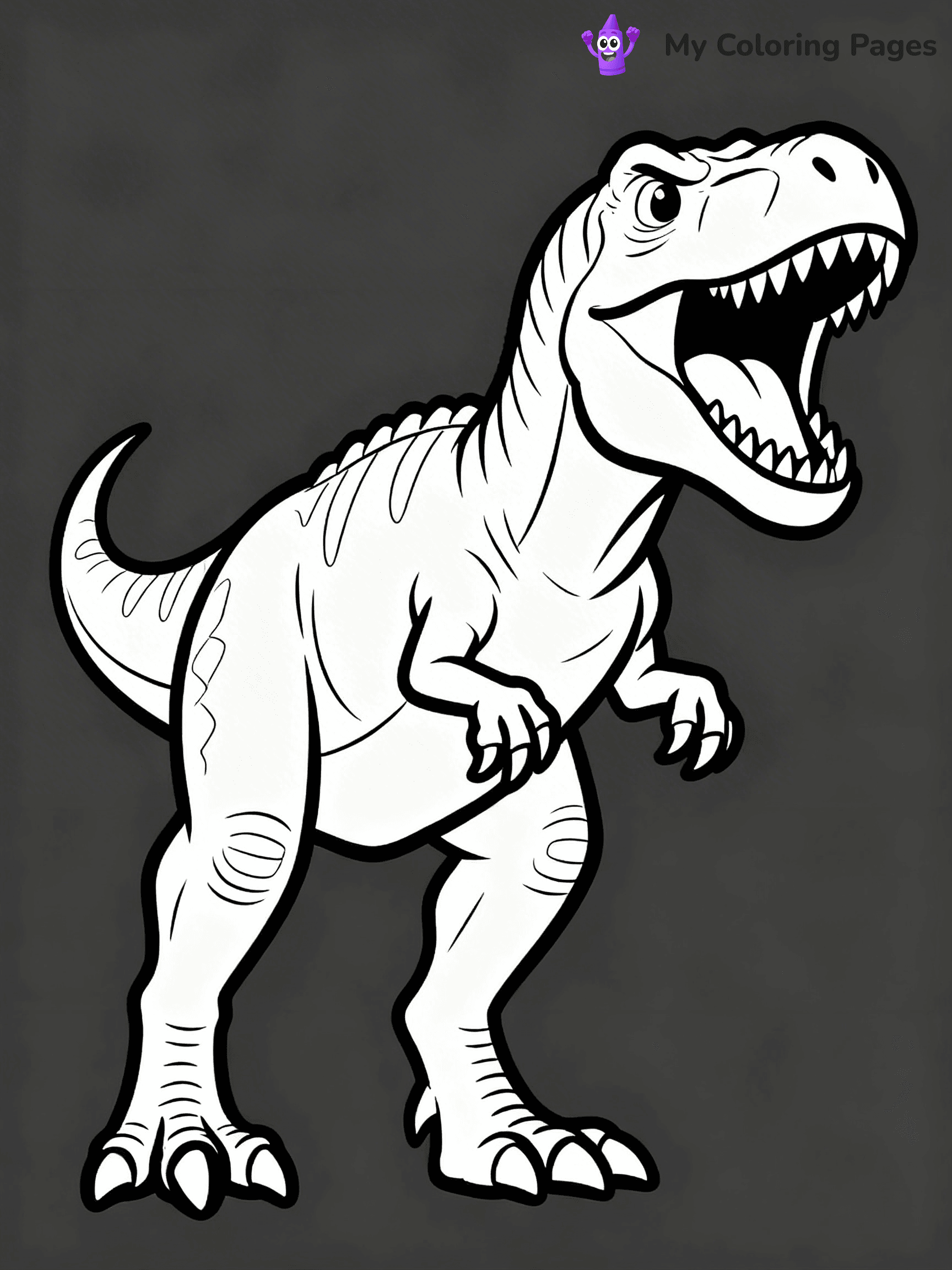 Scary Dinosaur Coloring Pages - 30