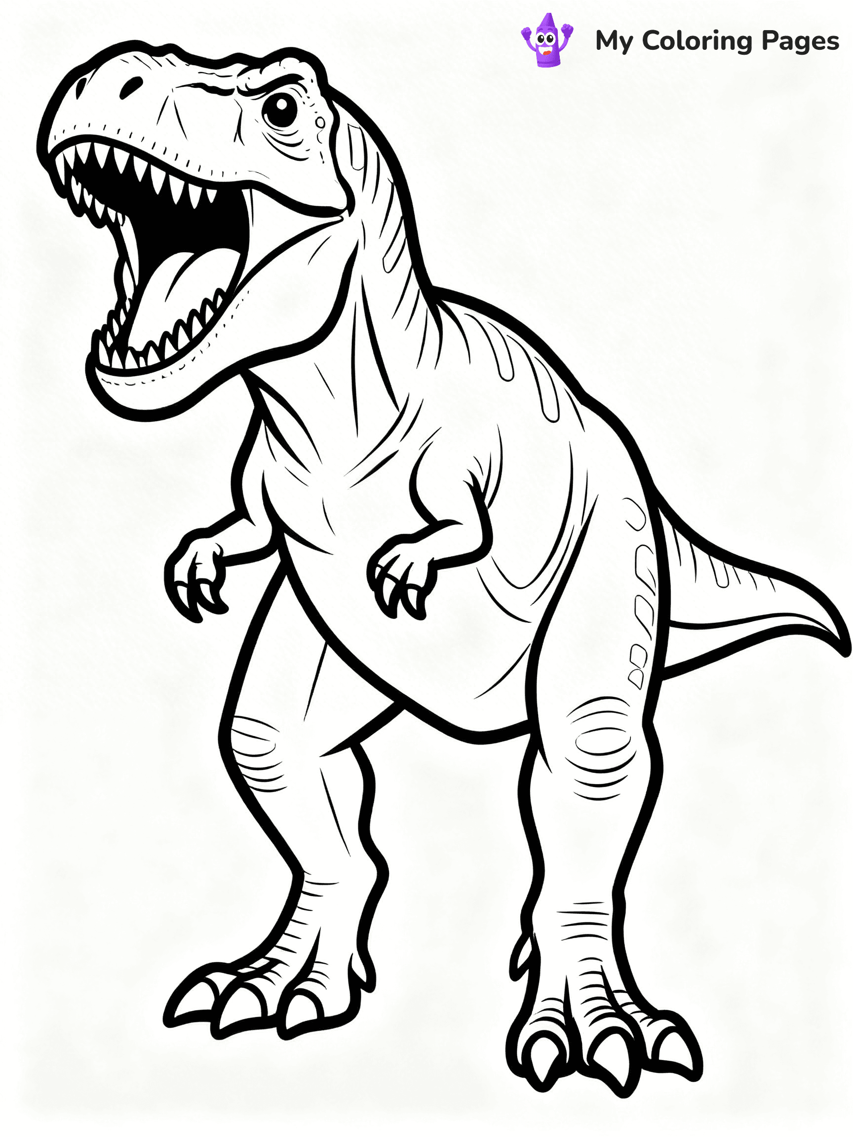 Scary Dinosaur Coloring Pages - 28