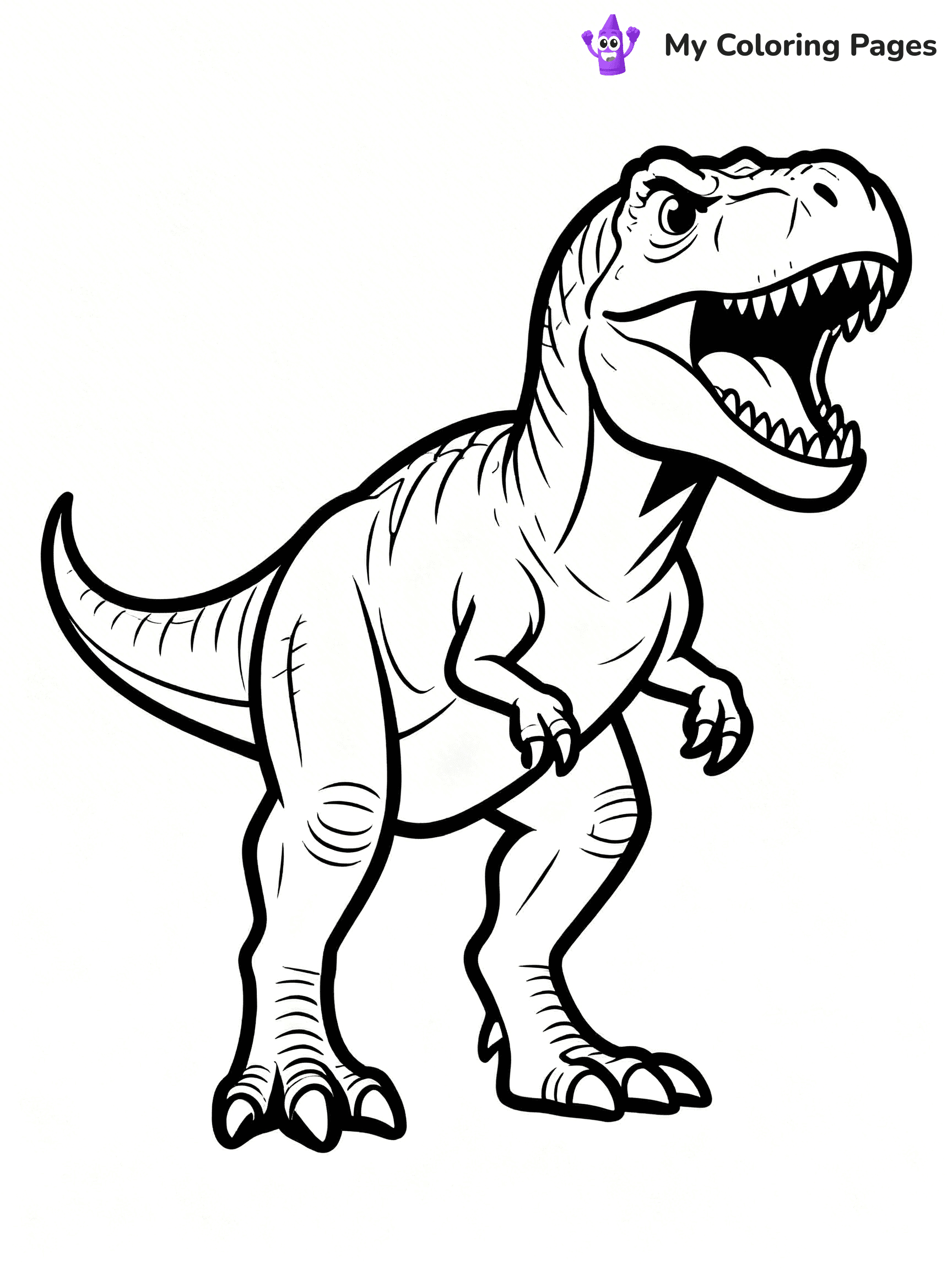 Scary Dinosaur Coloring Pages - 27
