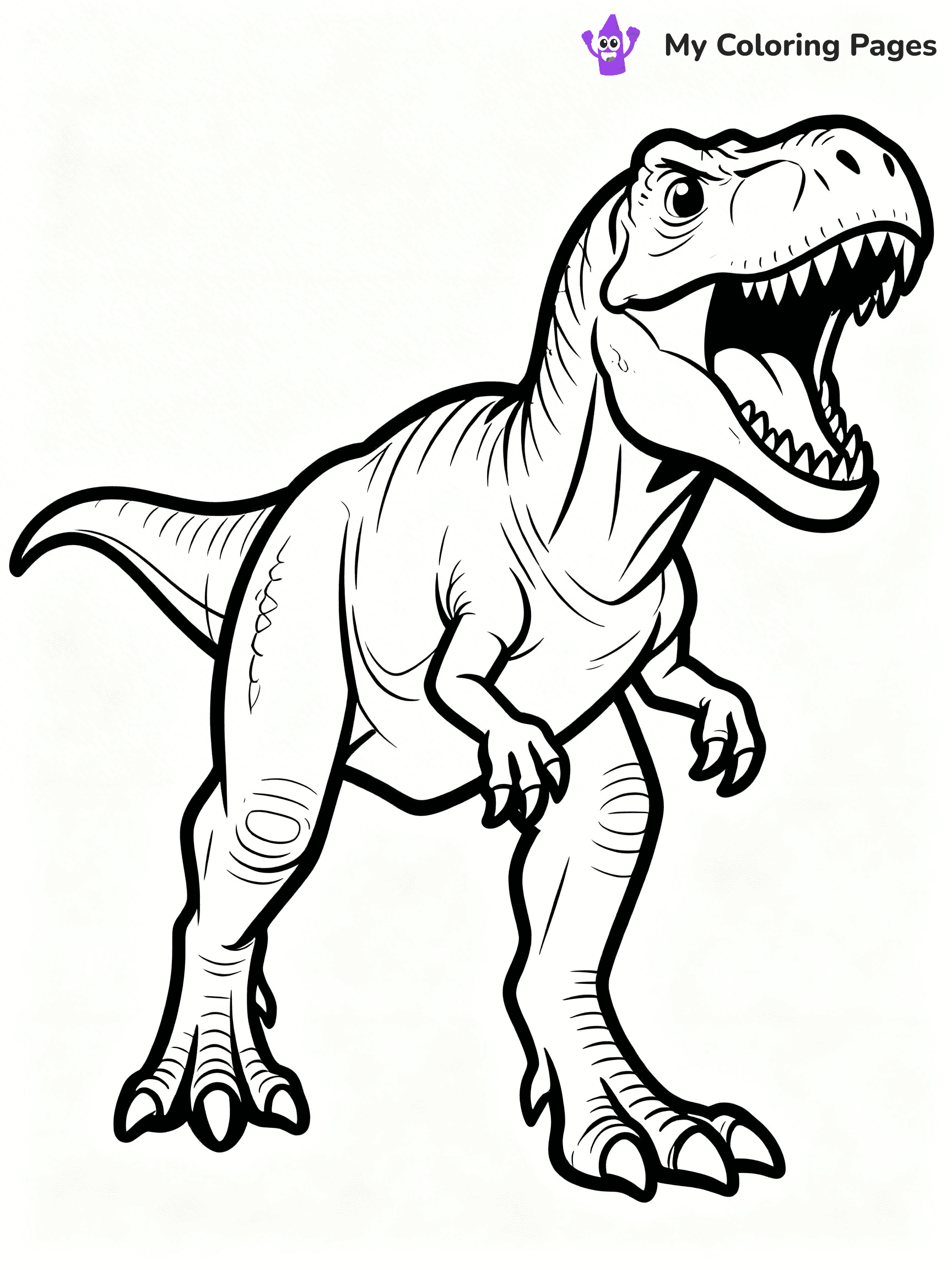 Scary Dinosaur Coloring Pages - 25