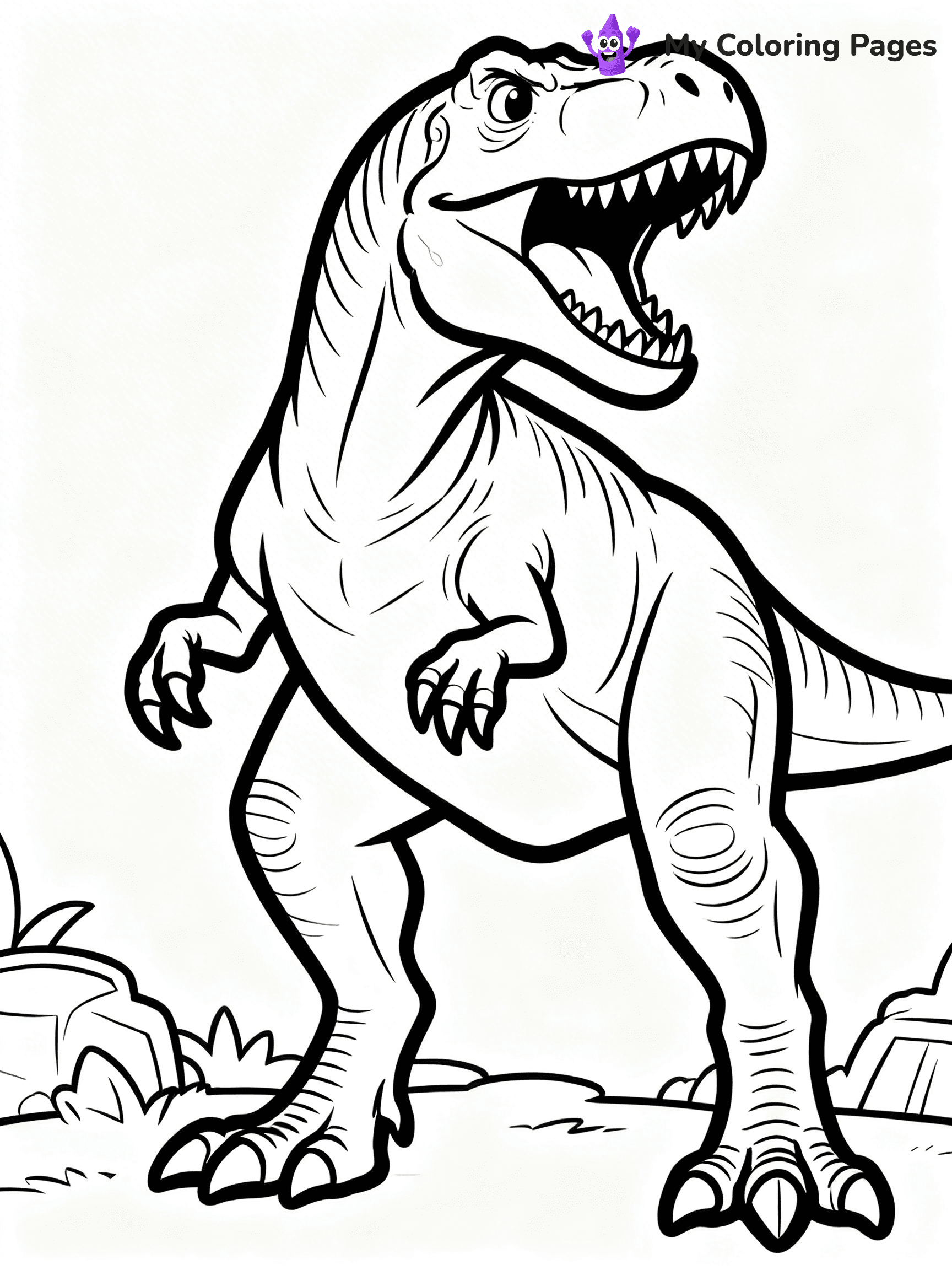 Scary Dinosaur Coloring Pages - 24