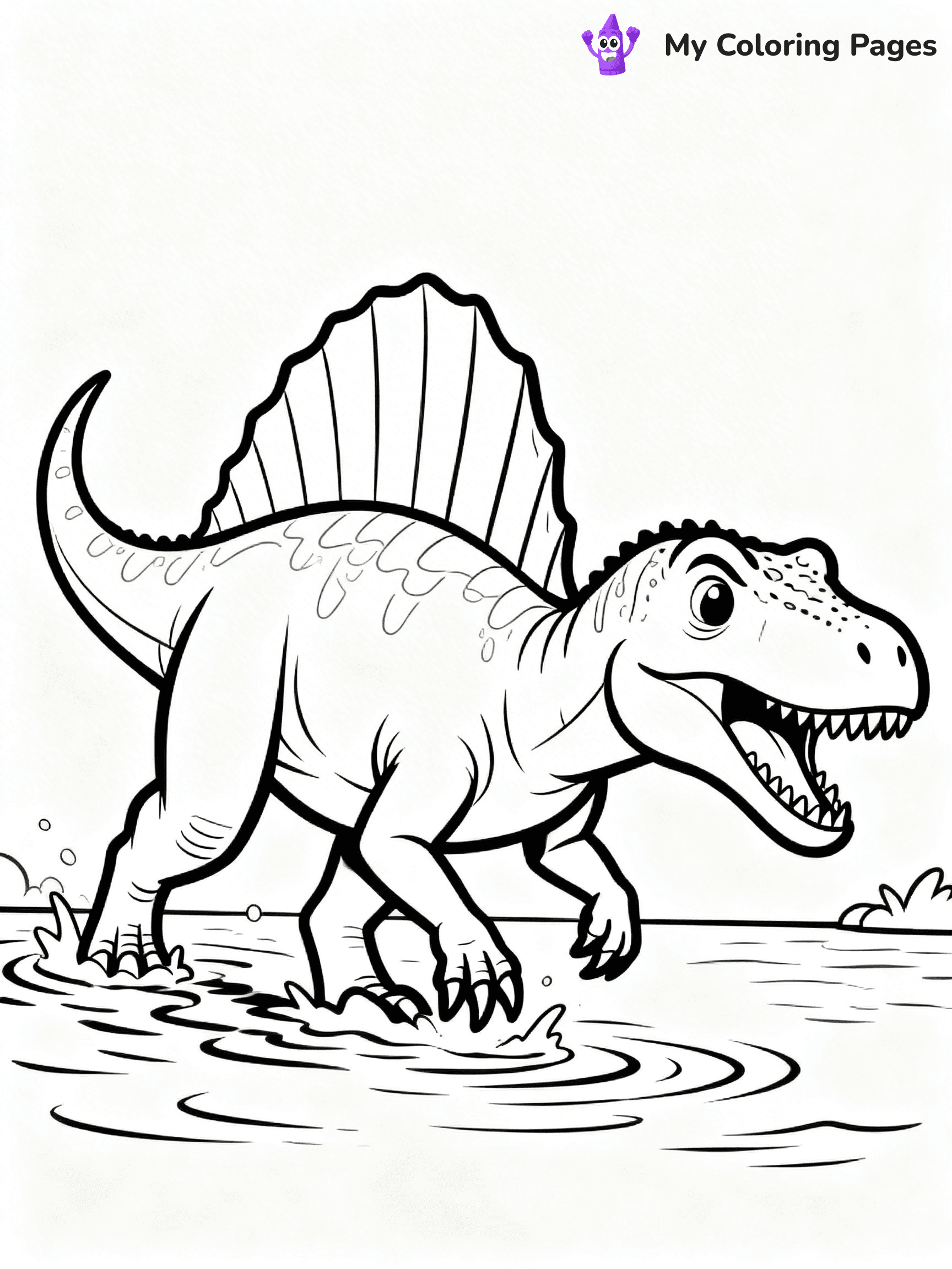 Scary Dinosaur Coloring Pages - 17