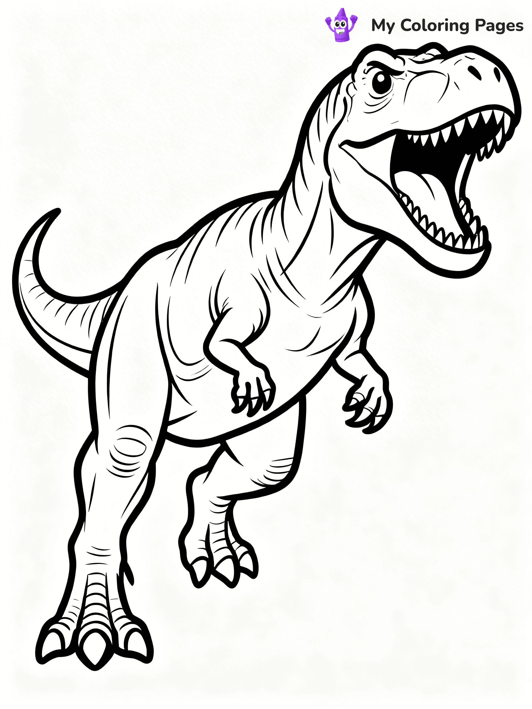 Scary Dinosaur Coloring Pages - 8