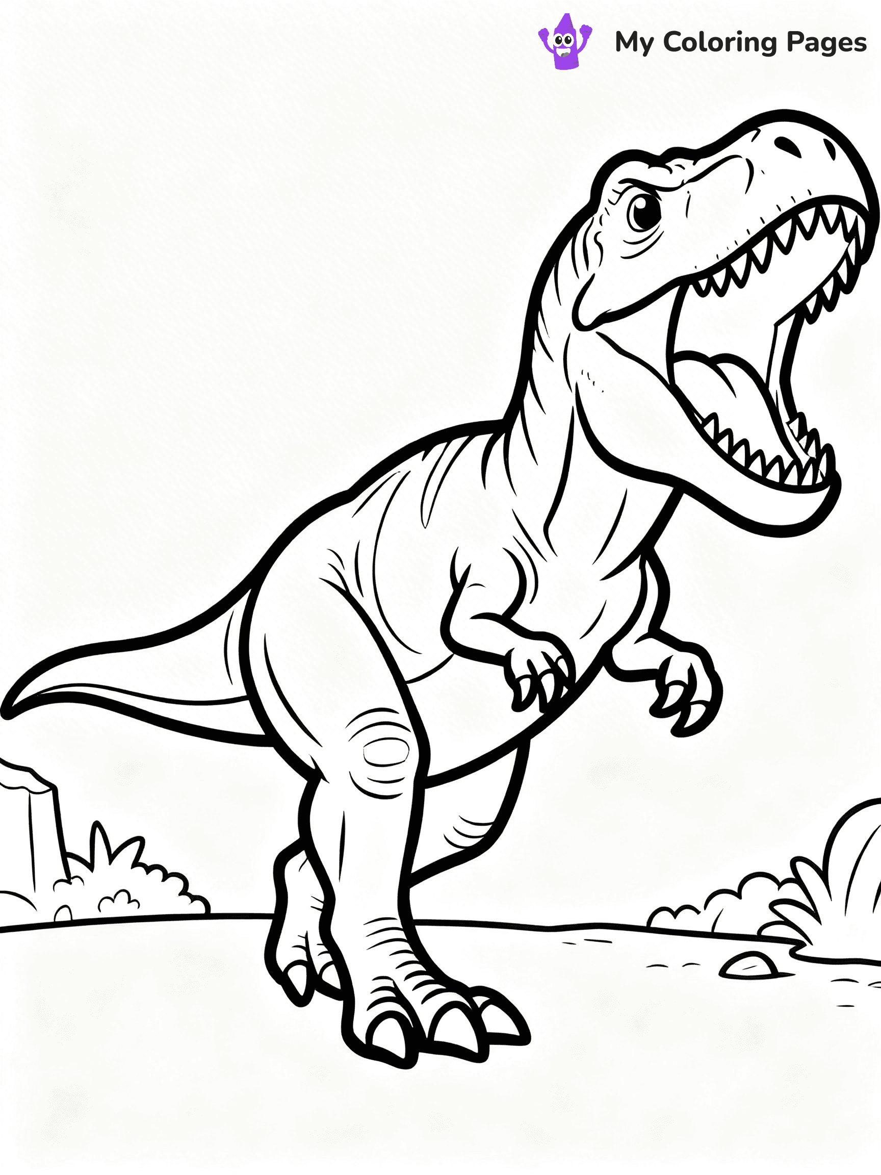 Scary Dinosaur Coloring Pages - 7