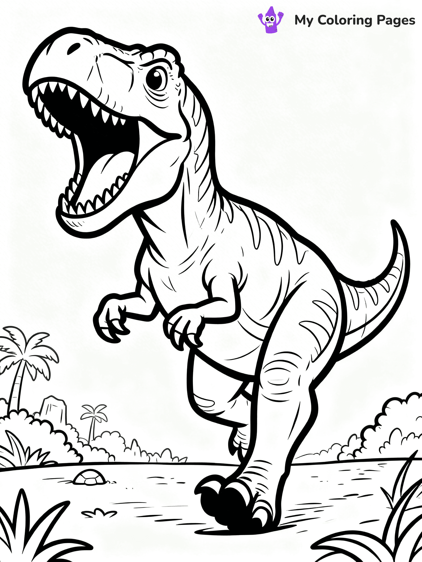Scary Dinosaur Coloring Pages - 5