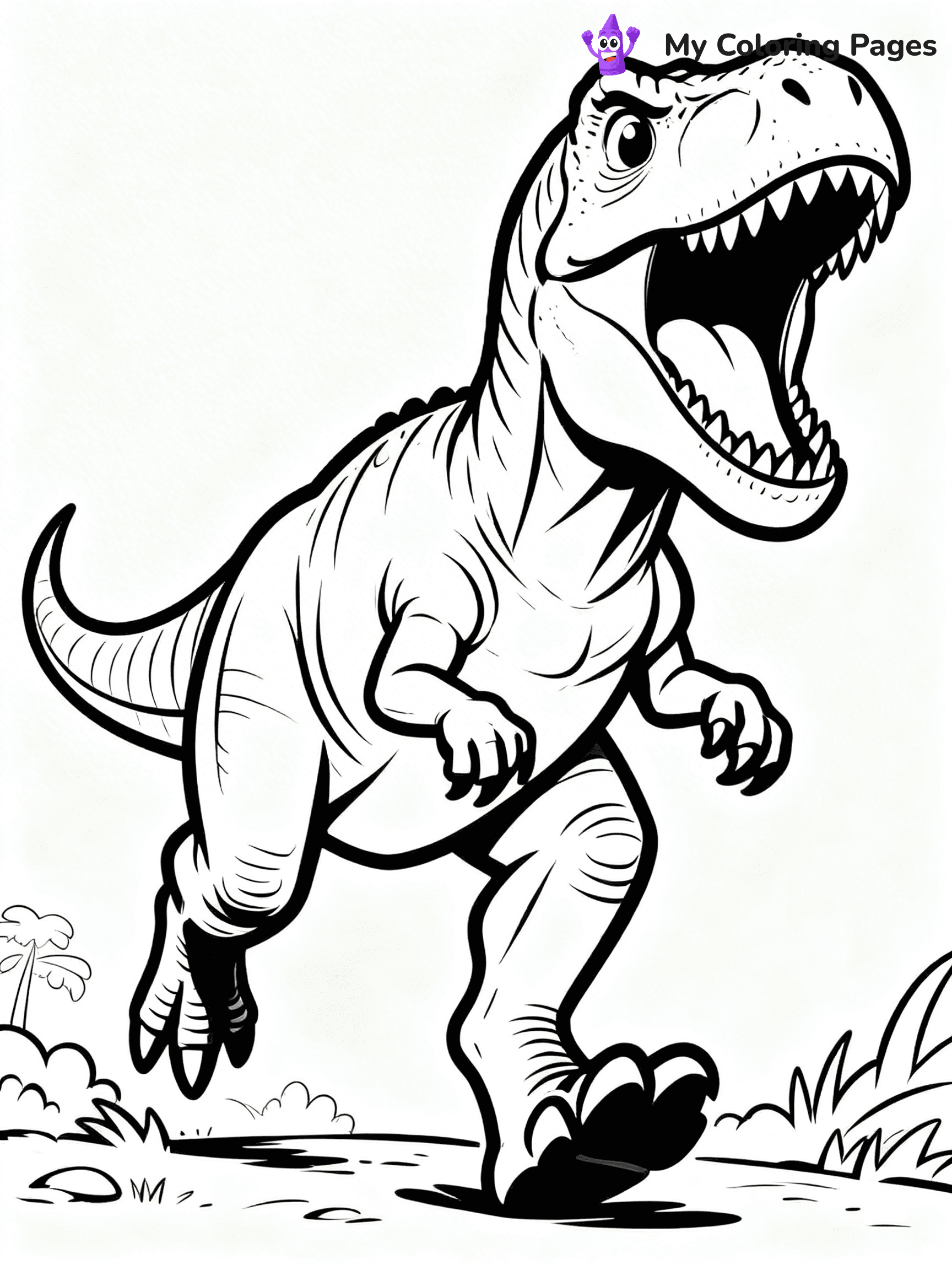 Scary Dinosaur Coloring Pages - 4
