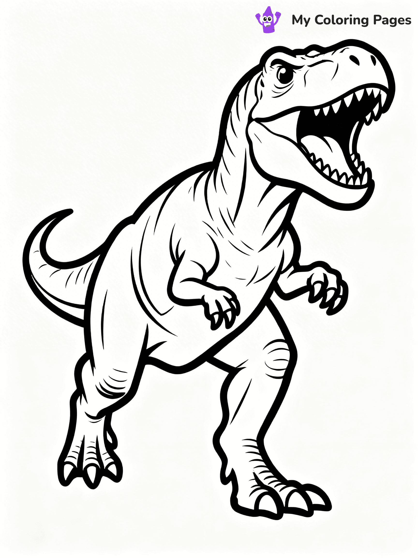 Scary Dinosaur Coloring Pages - 2
