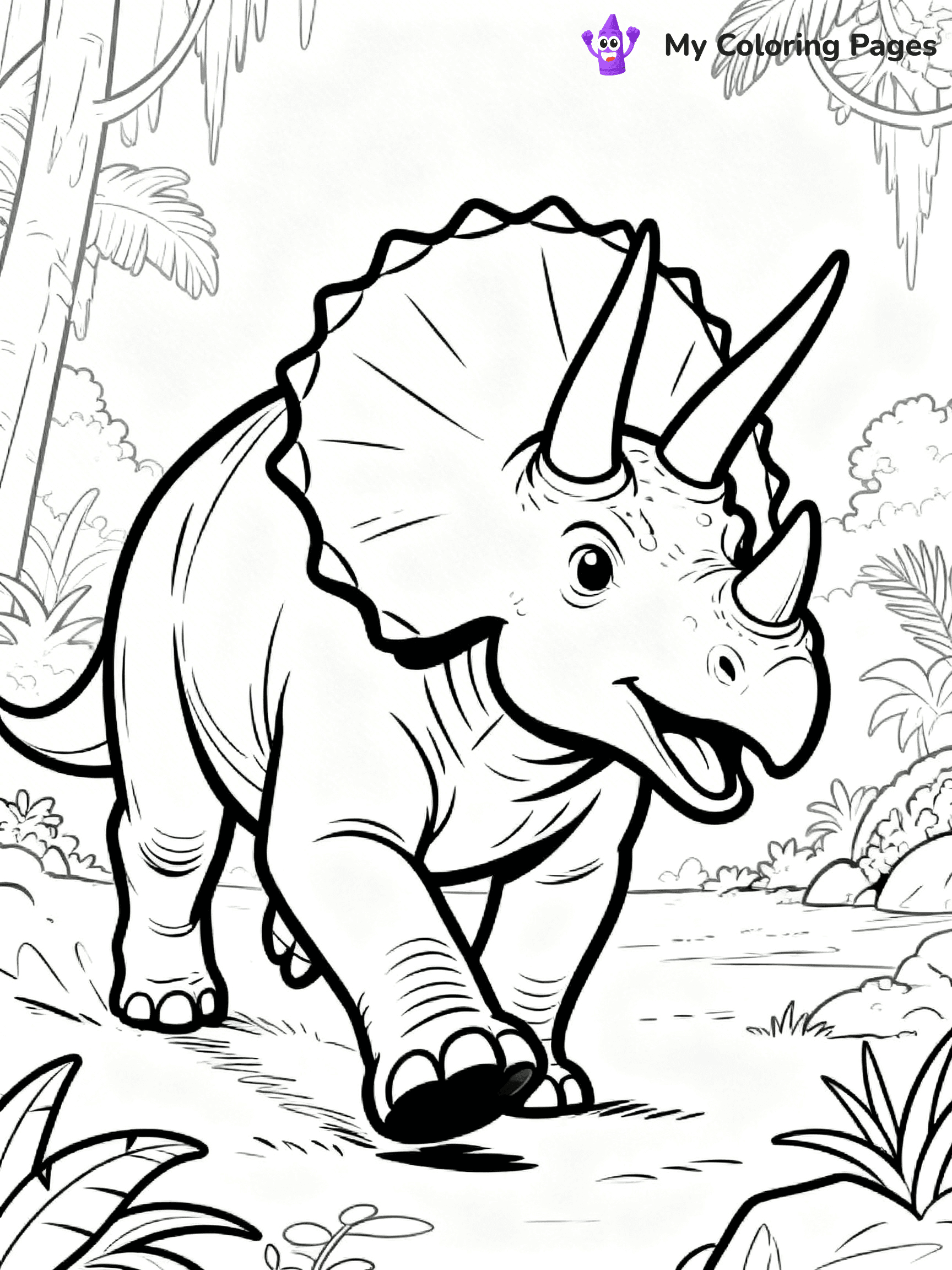 Scary Dinosaur Coloring Pages - 1