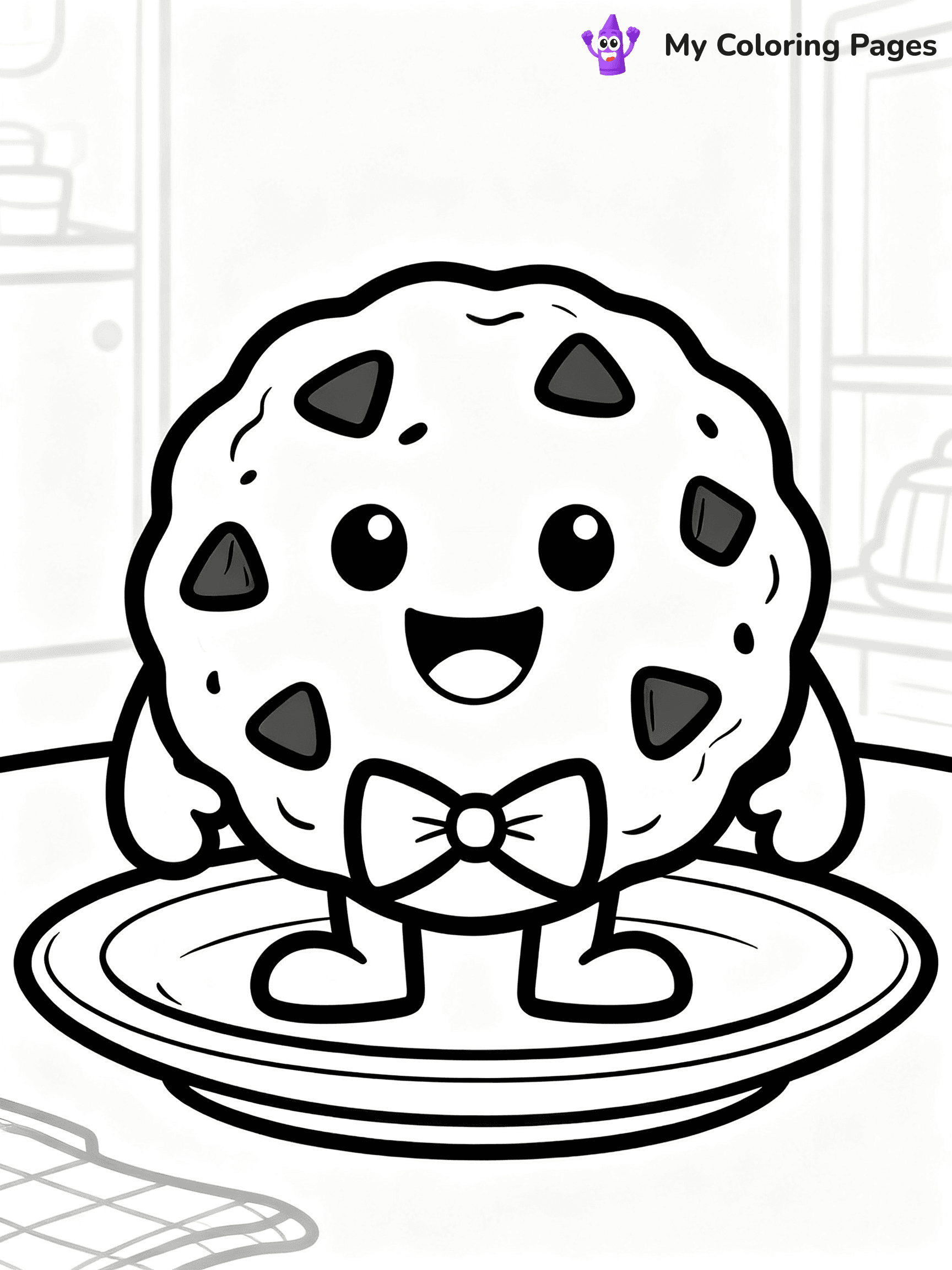 Cute Cookie Coloring Pages - 23