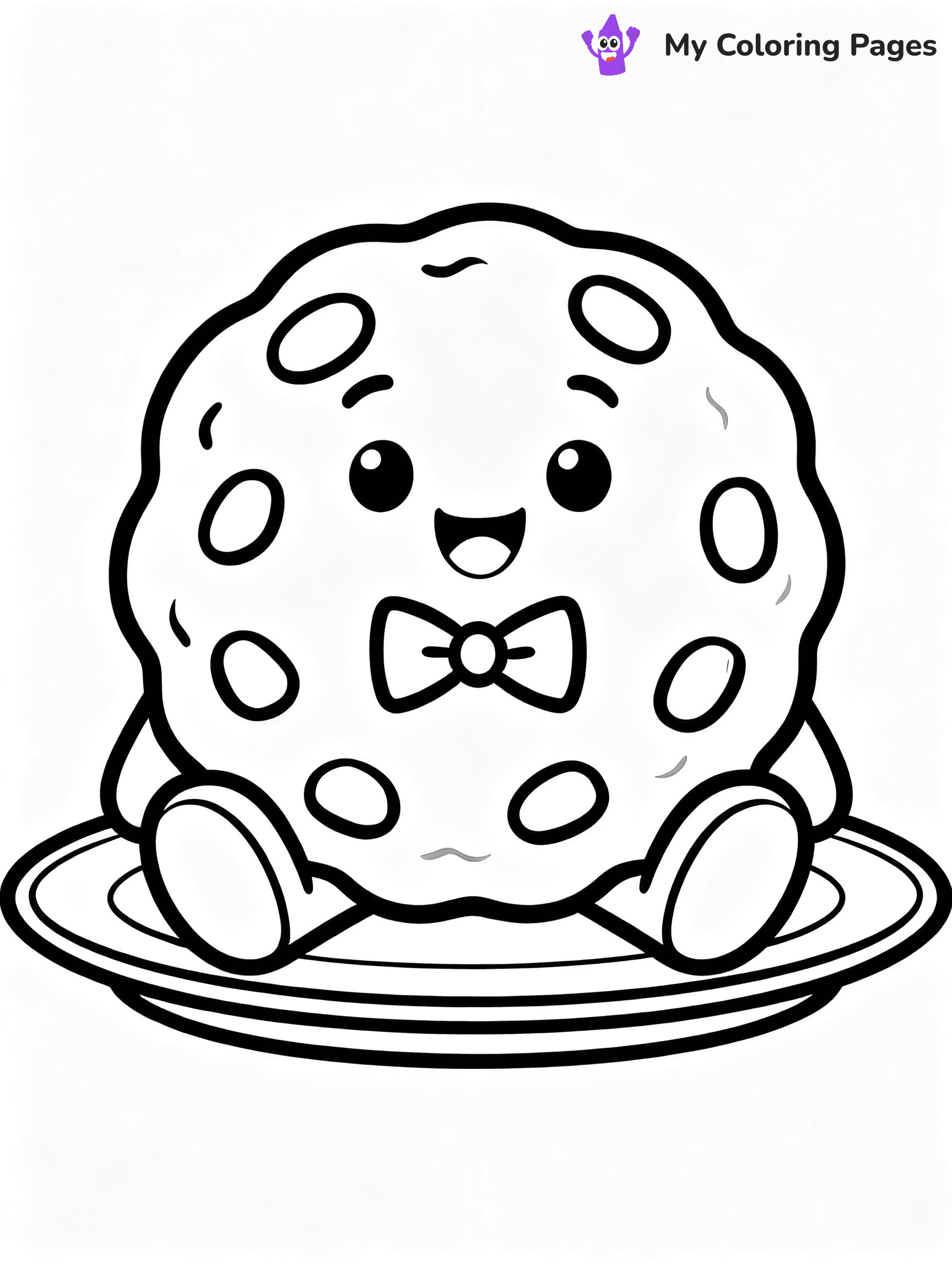 Cute Cookie Coloring Pages - 22
