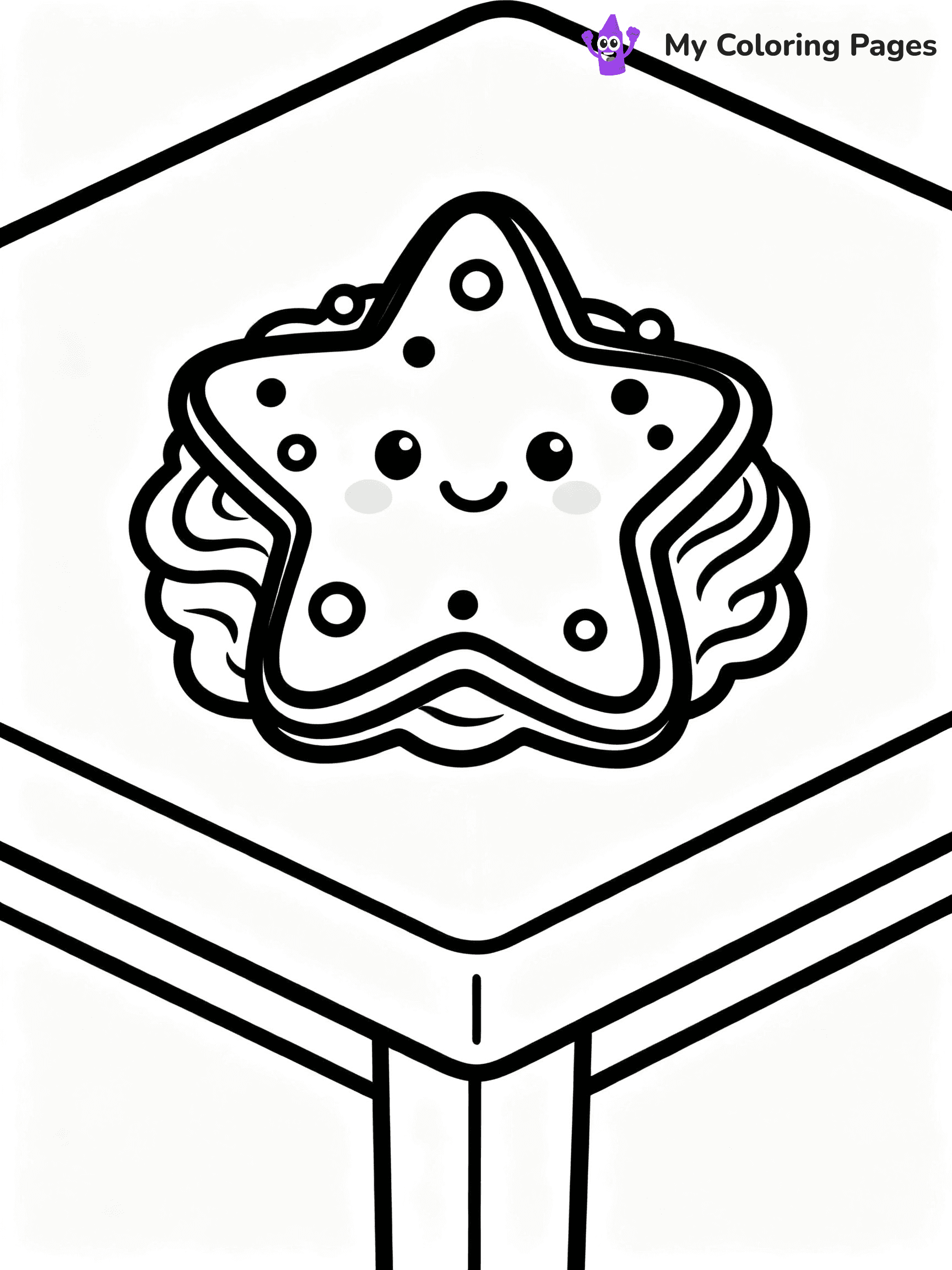 Cute Cookie Coloring Pages - 7