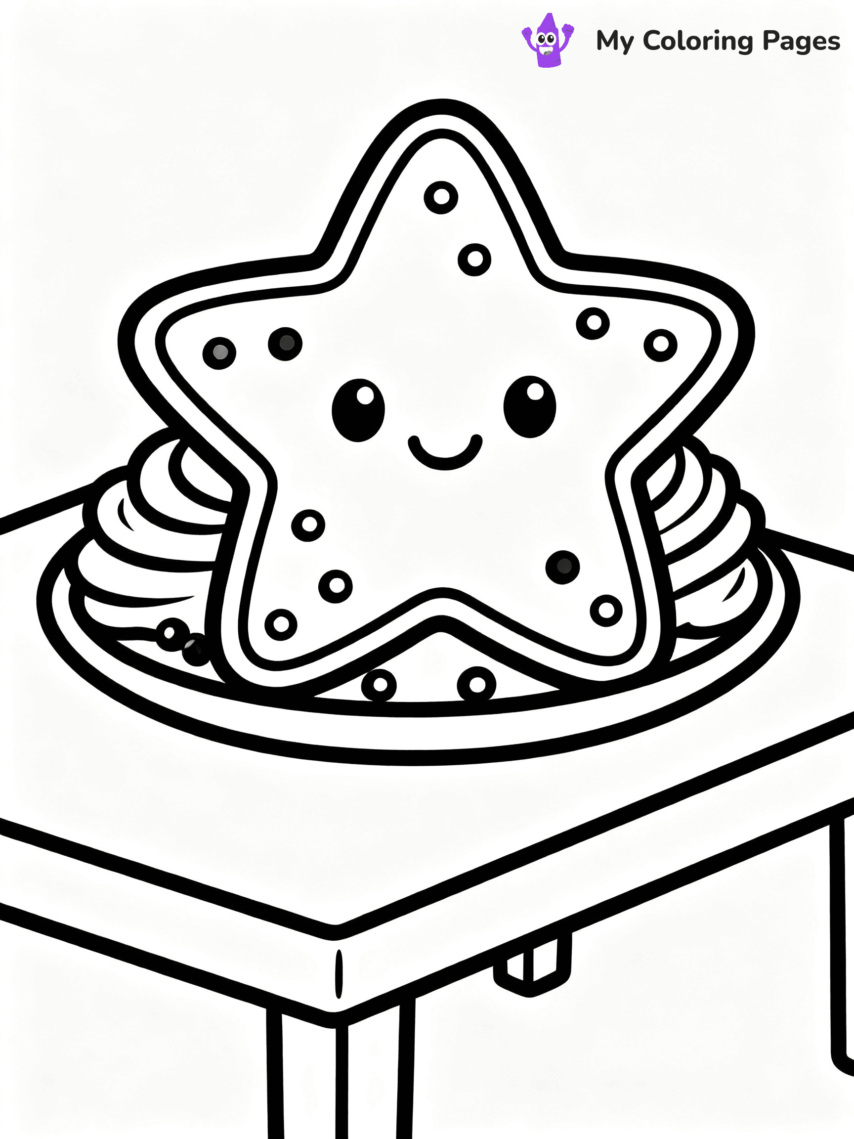 Cute Cookie Coloring Pages - 4