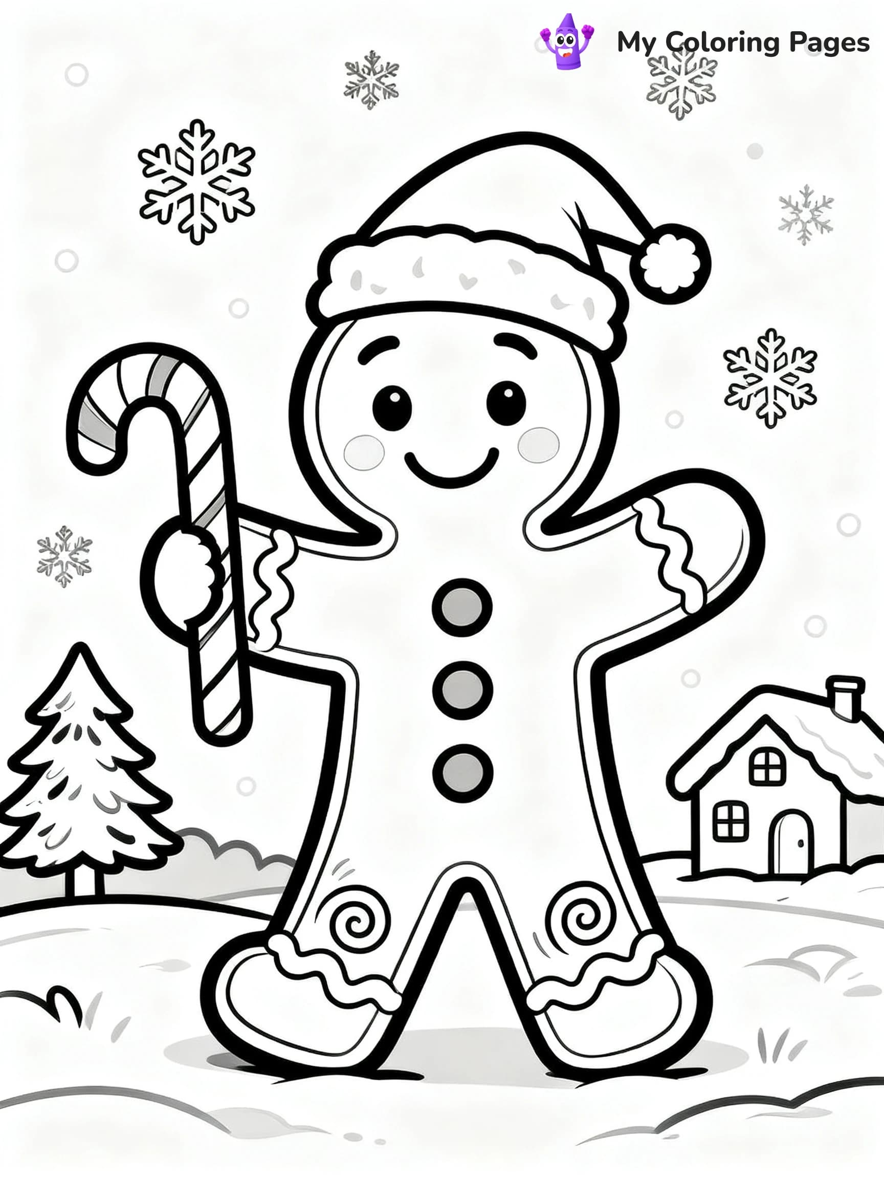 Cute Cookie Coloring Pages - 1