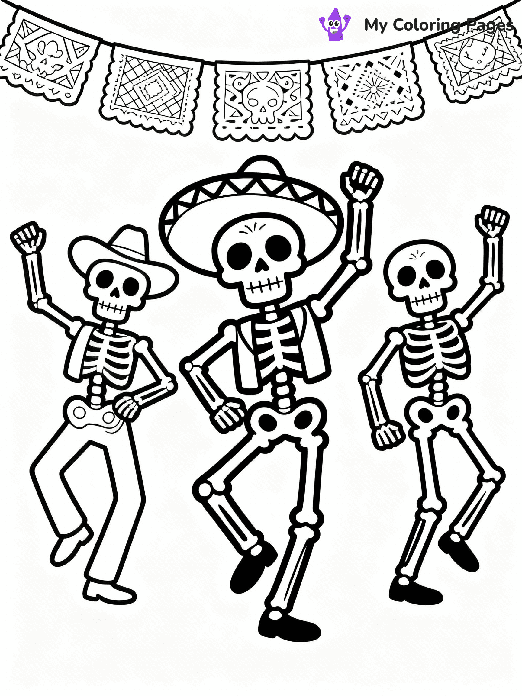 Dia De Los Muertos Coloring Pages - 30