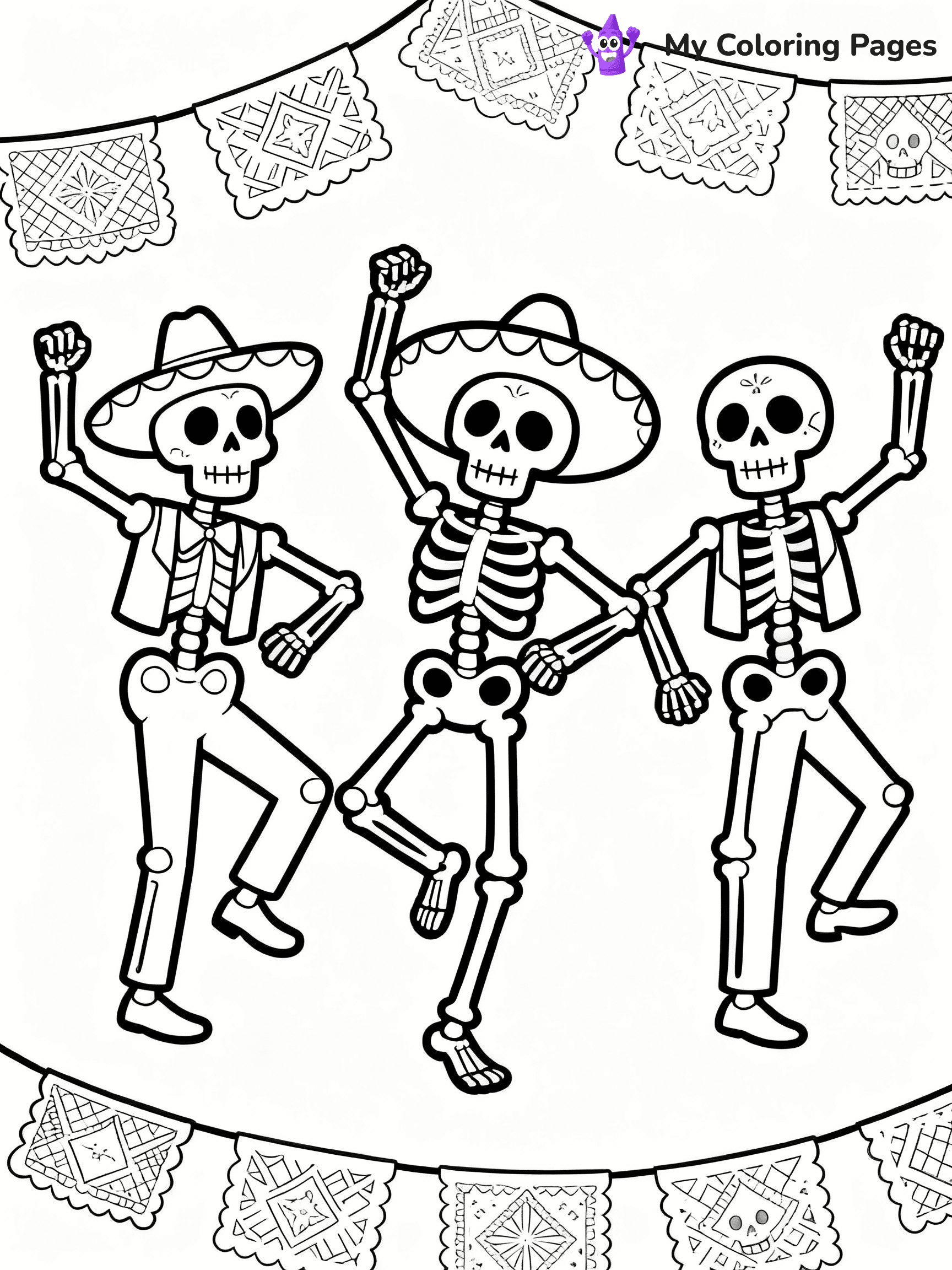 Dia De Los Muertos Coloring Pages - 29