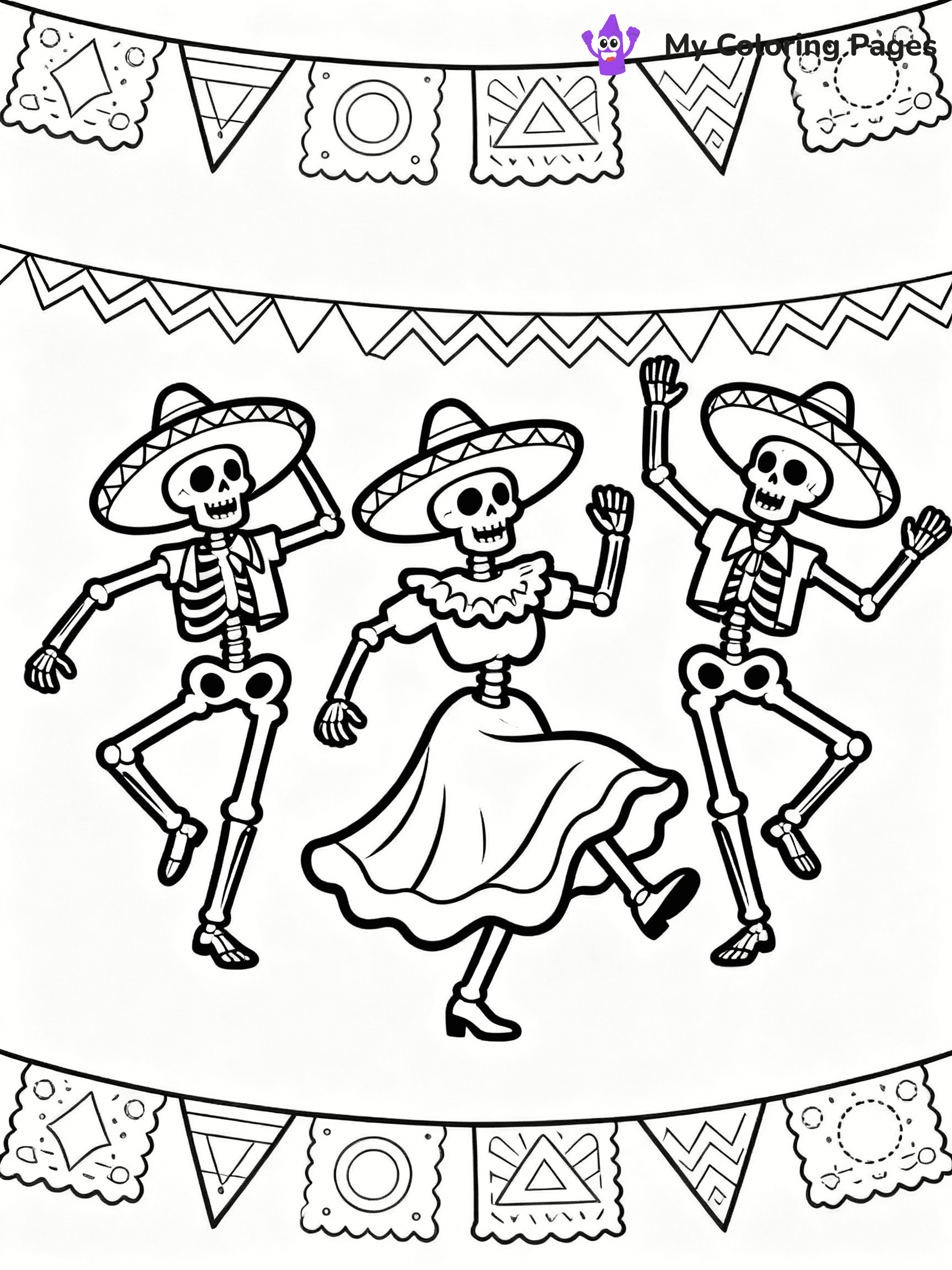 Dia De Los Muertos Coloring Pages - 26