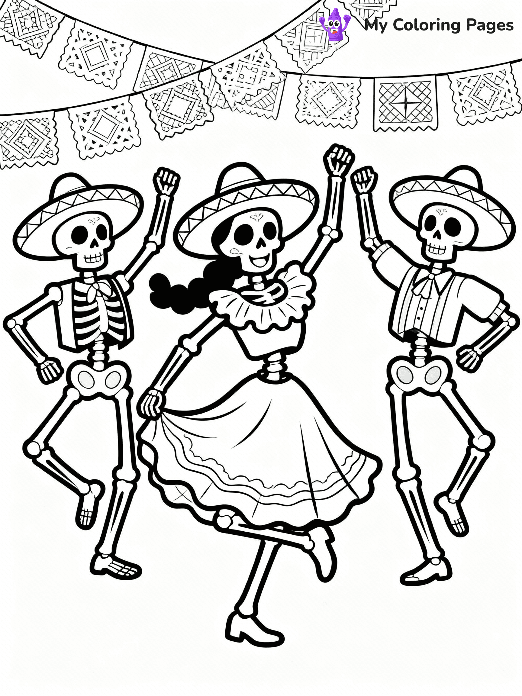 Dia De Los Muertos Coloring Pages - 25