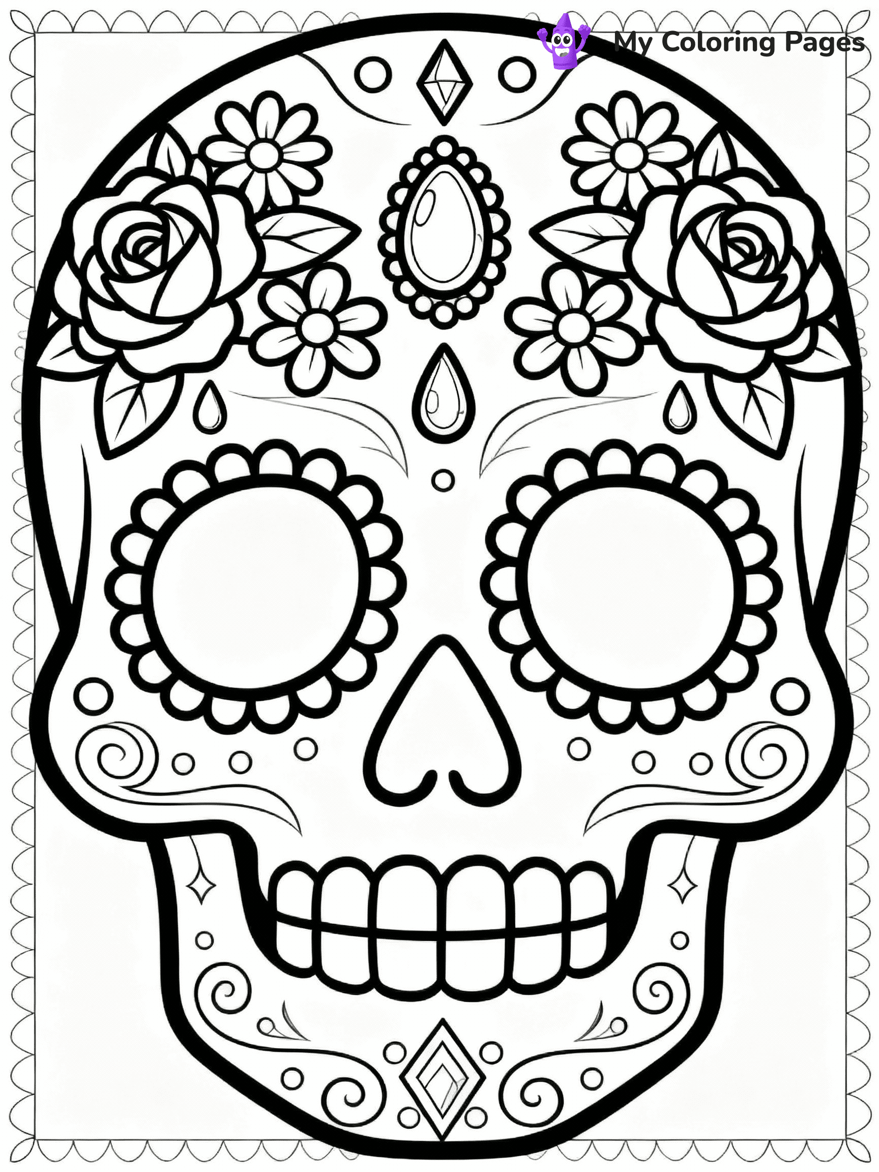 Dia De Los Muertos Coloring Pages - 24