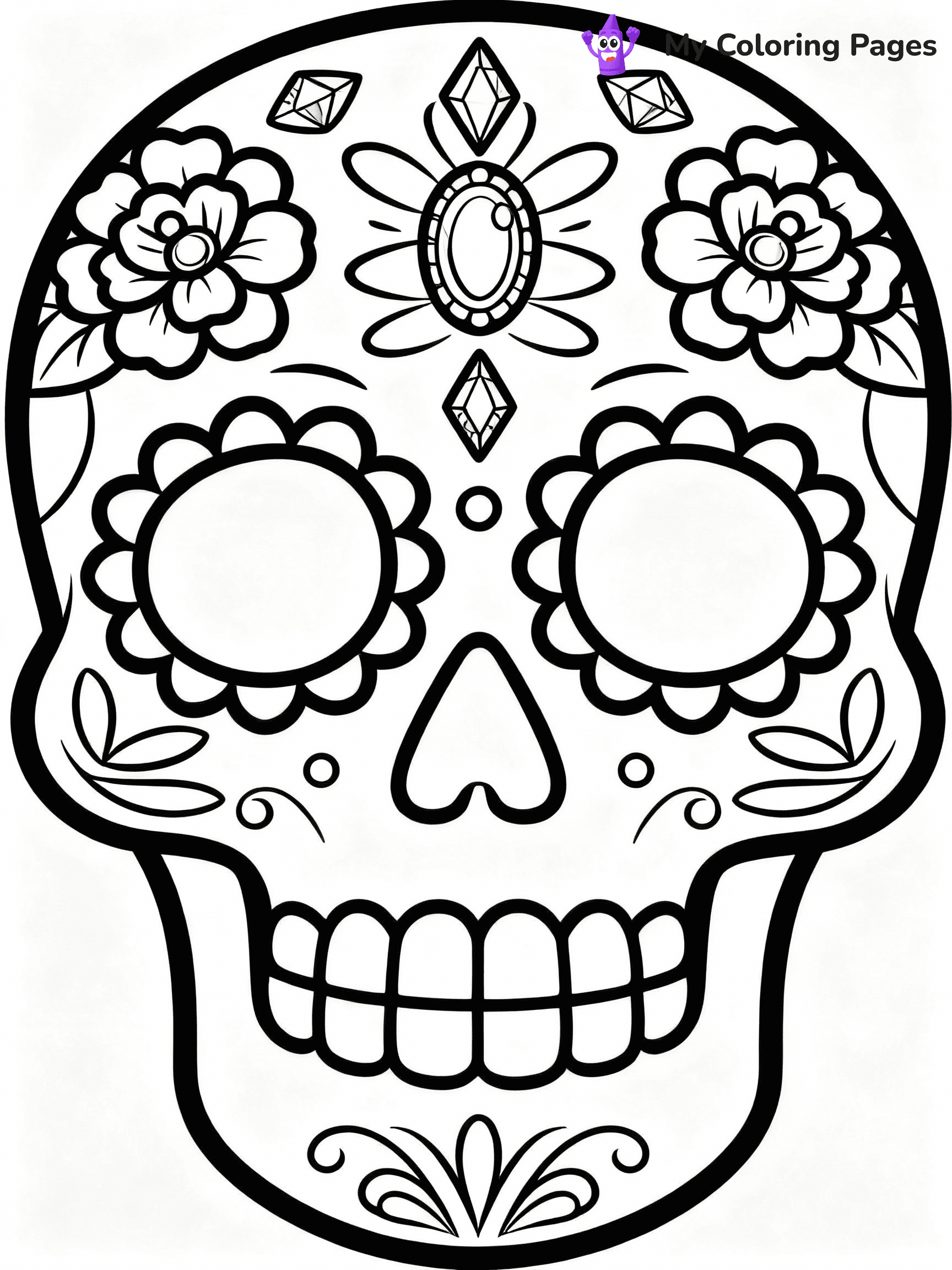 Dia De Los Muertos Coloring Pages - 23