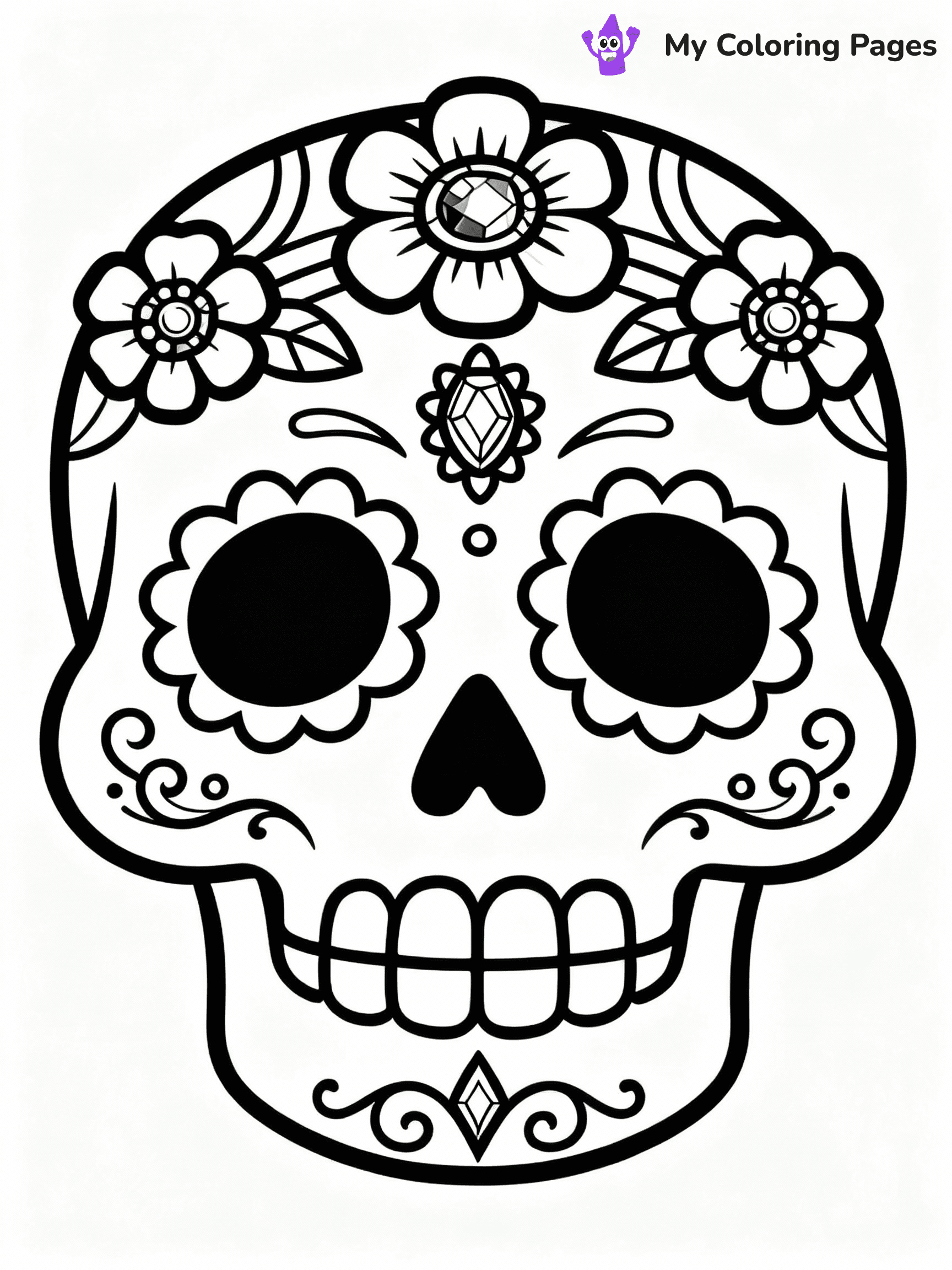 Dia De Los Muertos Coloring Pages - 22