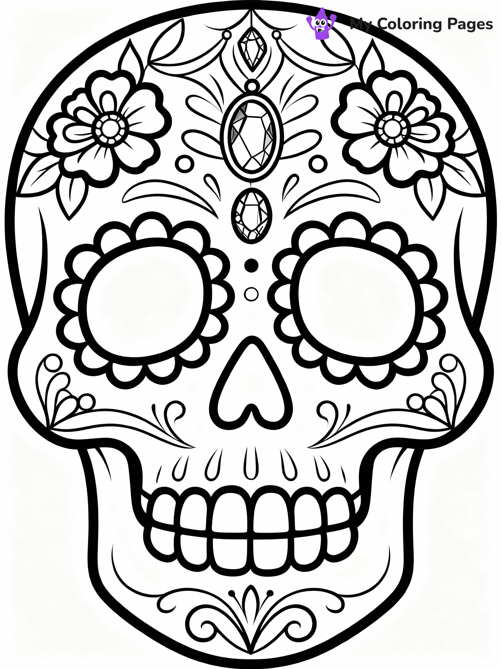 Dia De Los Muertos Coloring Pages - 19