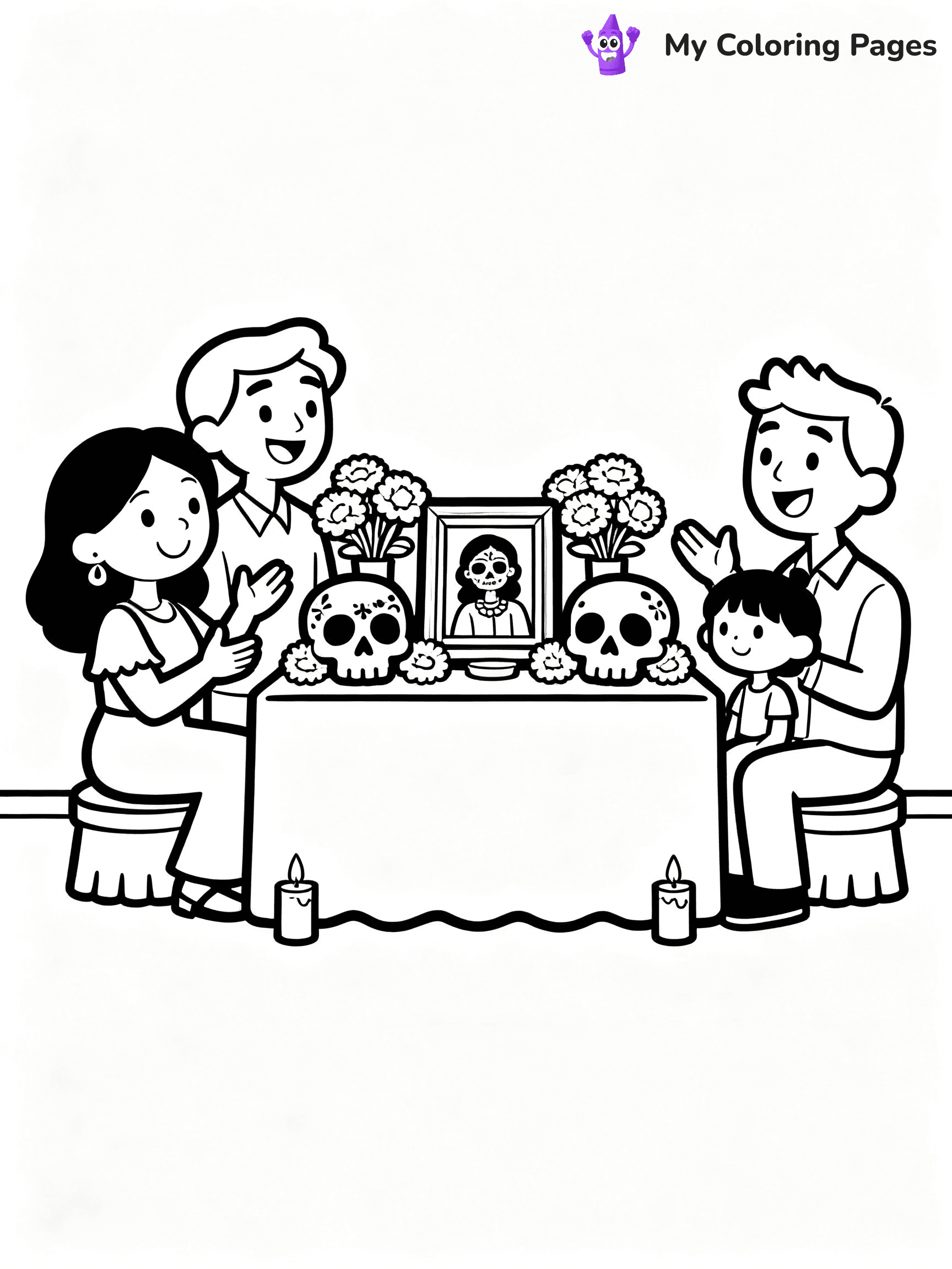 Dia De Los Muertos Coloring Pages - 9