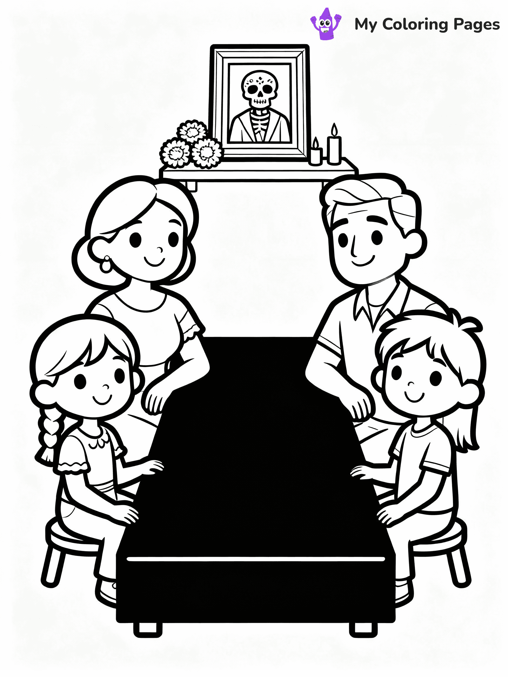 Dia De Los Muertos Coloring Pages - 8