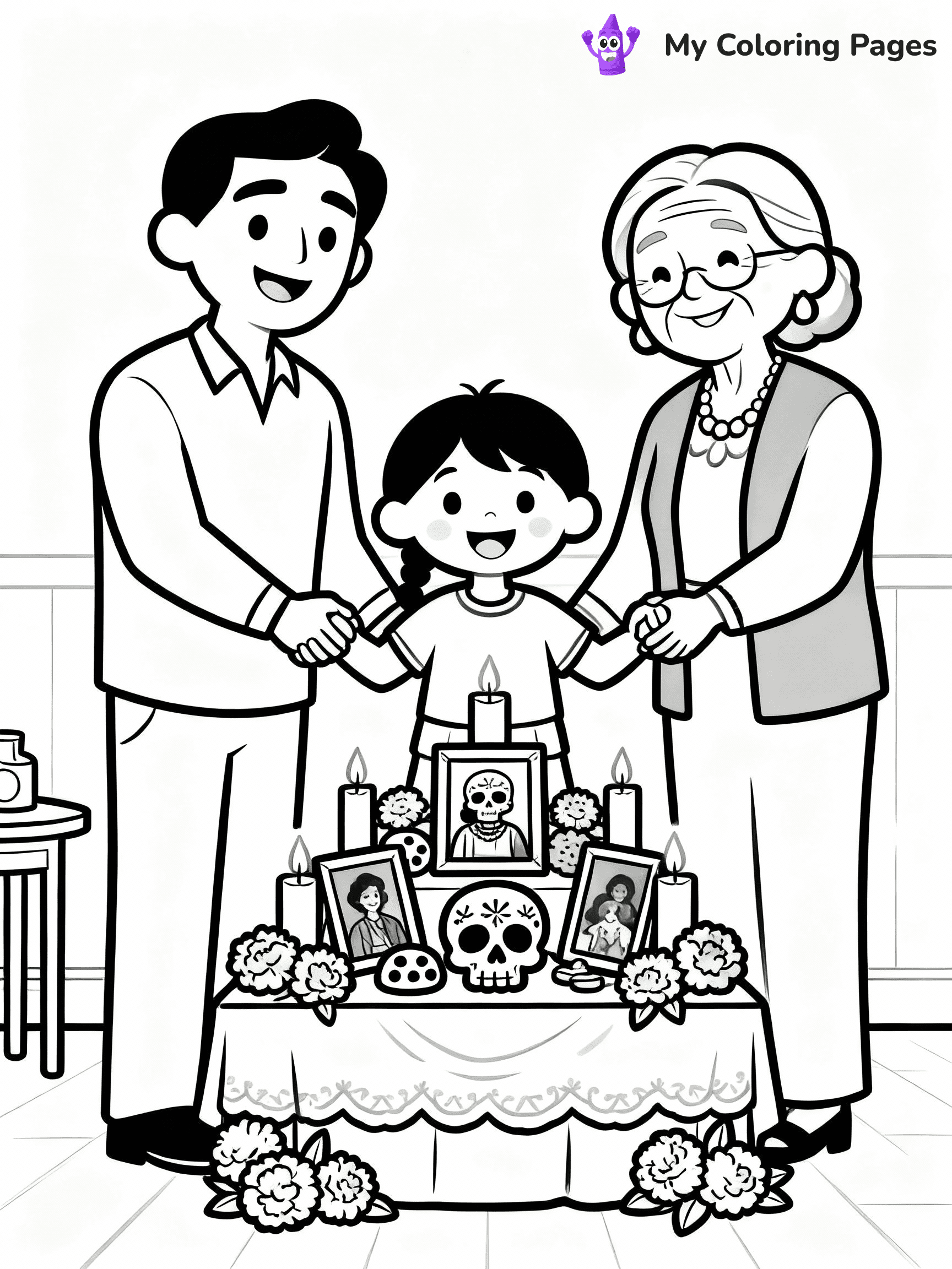 Dia De Los Muertos Coloring Pages - 7