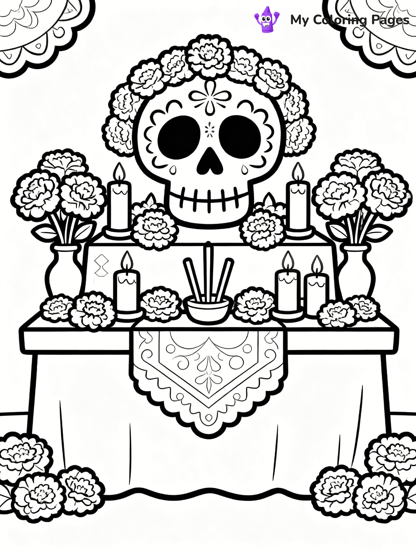 Dia De Los Muertos Coloring Pages - 5