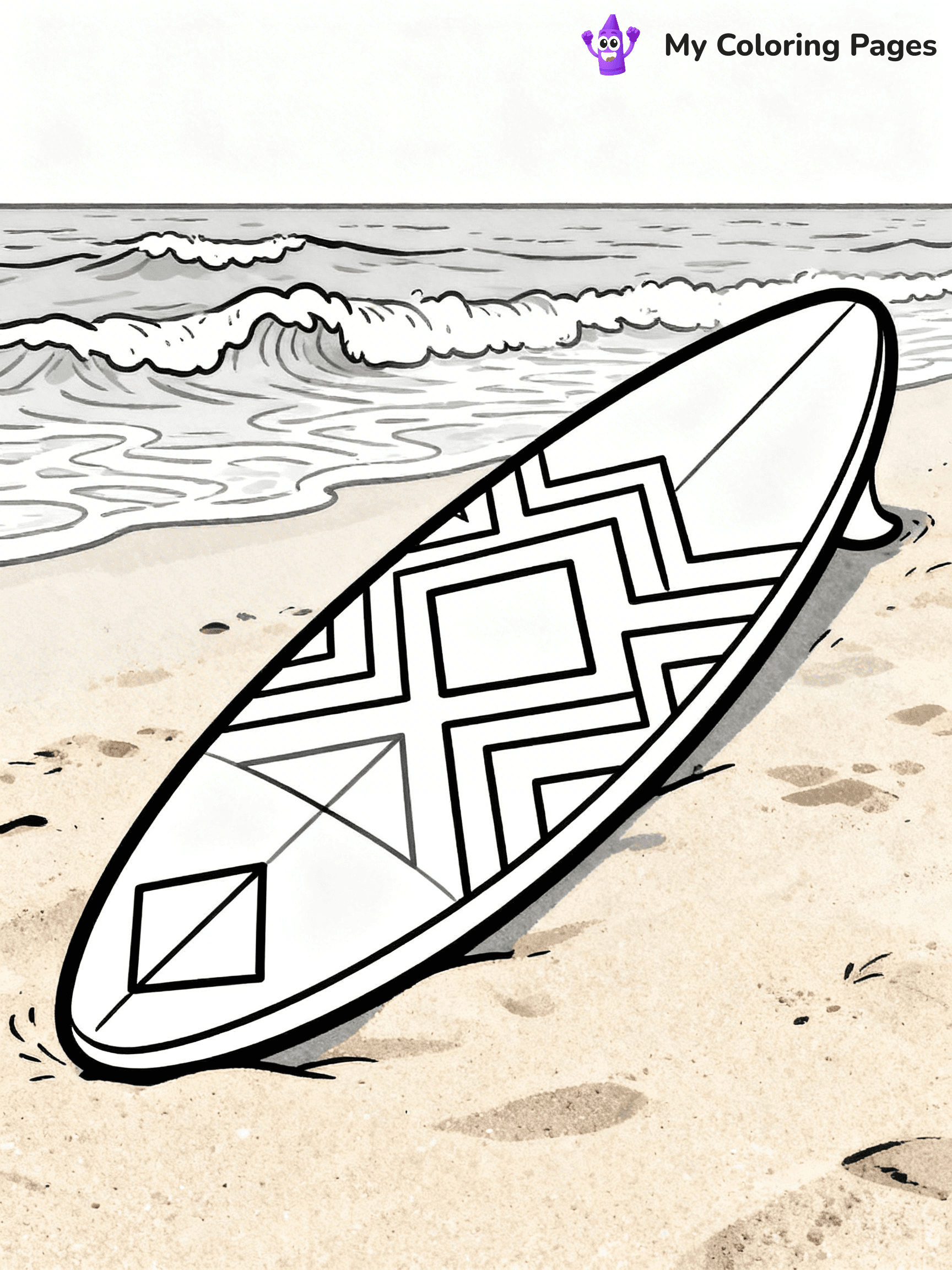 Surfboard Coloring Pages - 24