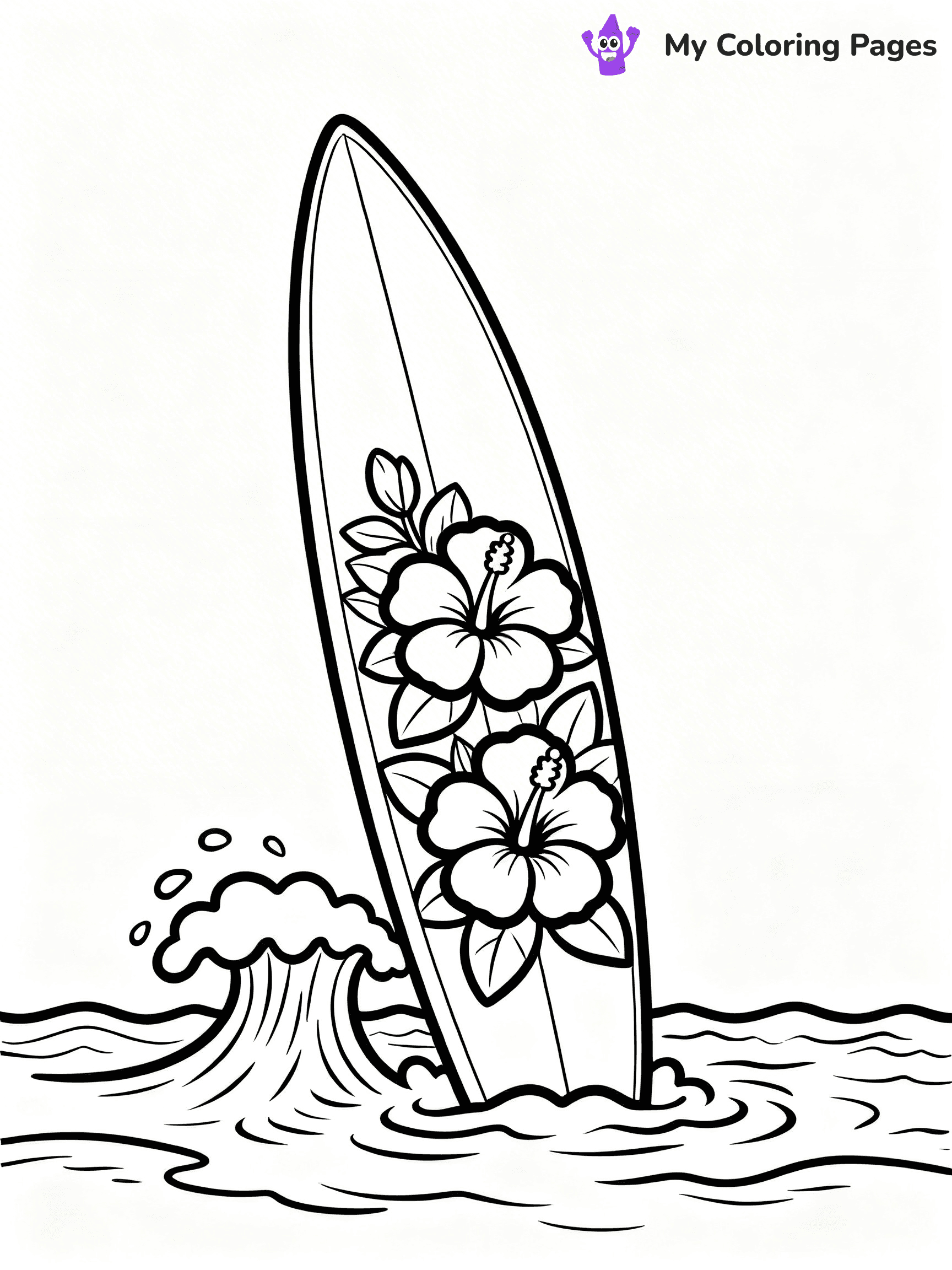 Surfboard Coloring Pages - 23