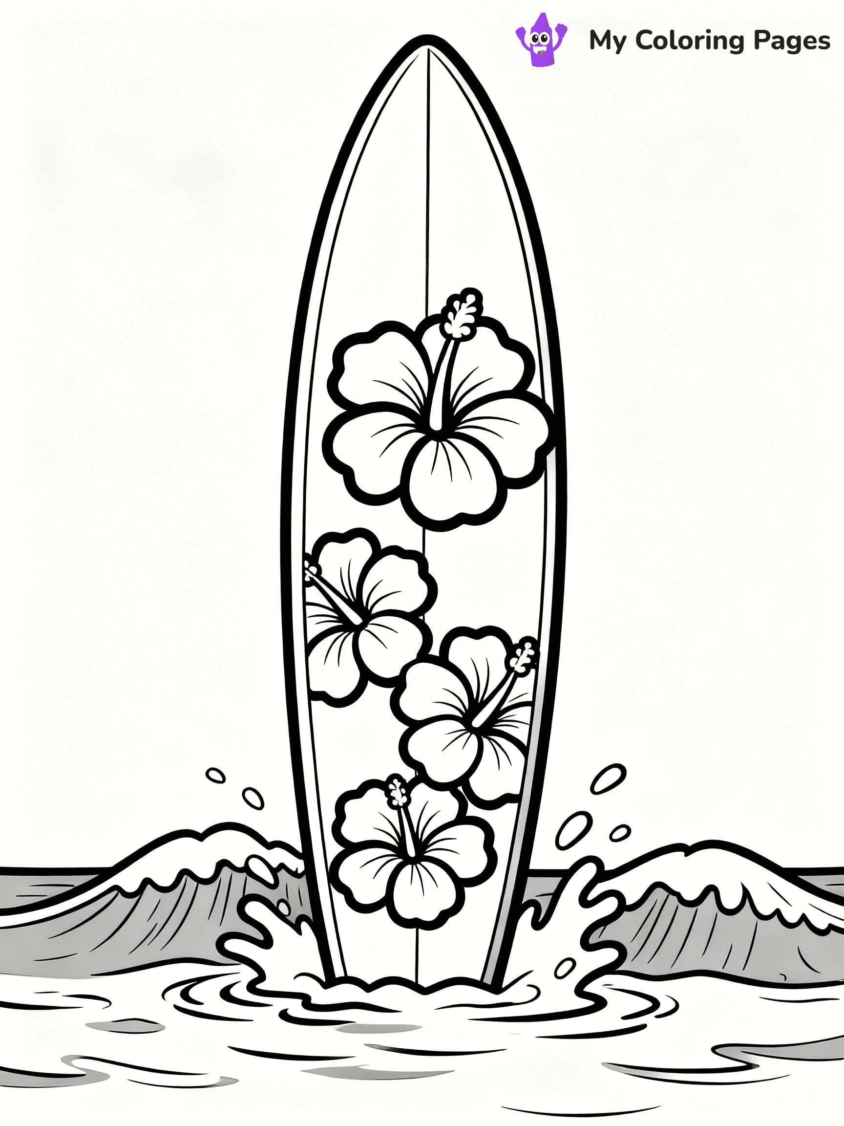 Surfboard Coloring Pages - 21