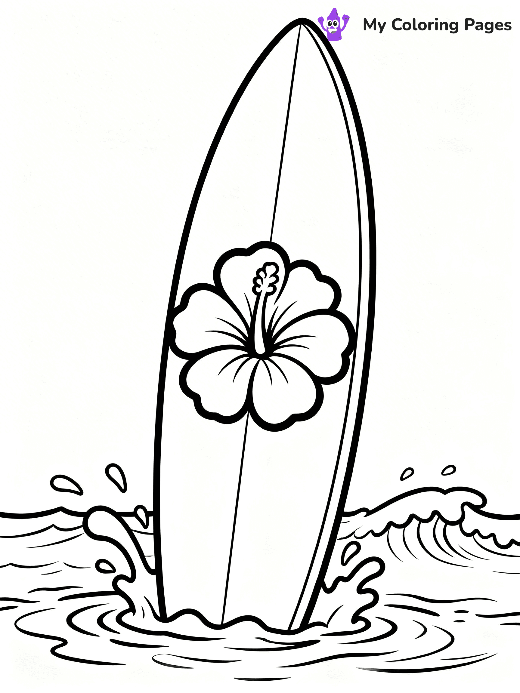 Surfboard Coloring Pages - 20