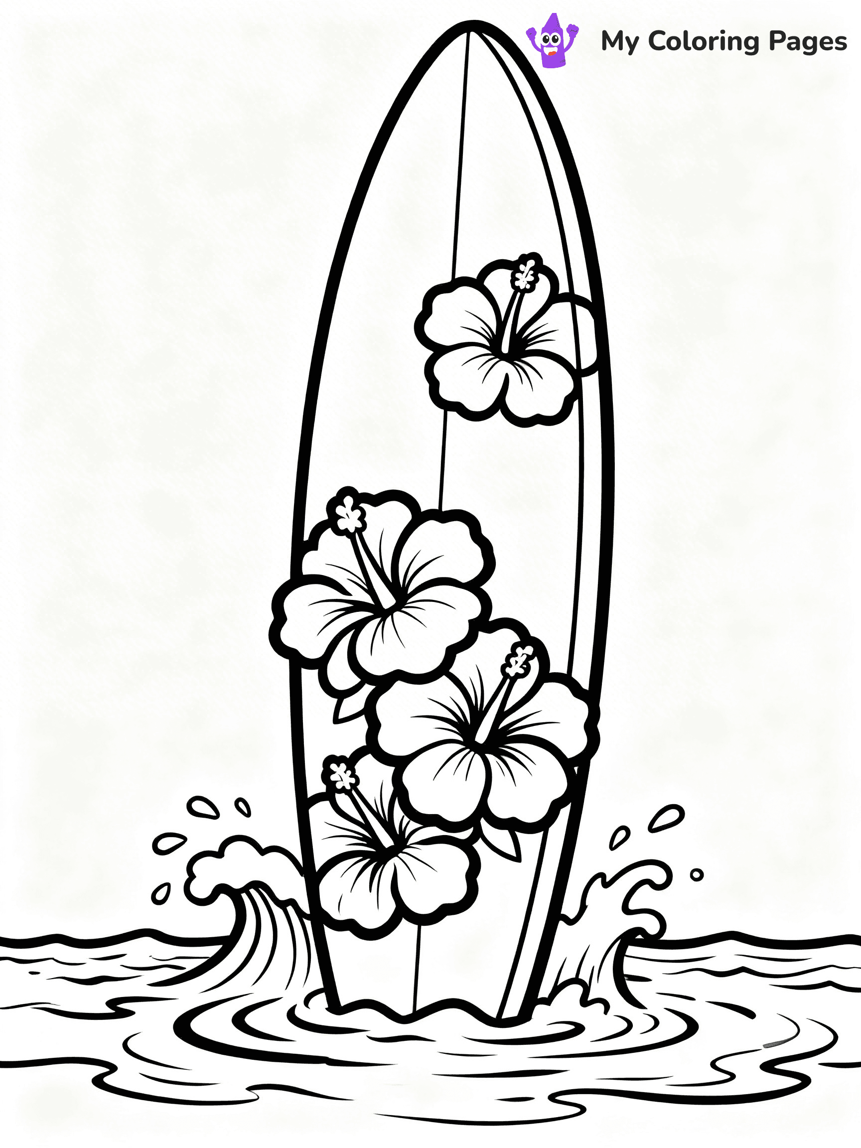 Surfboard Coloring Pages - 19