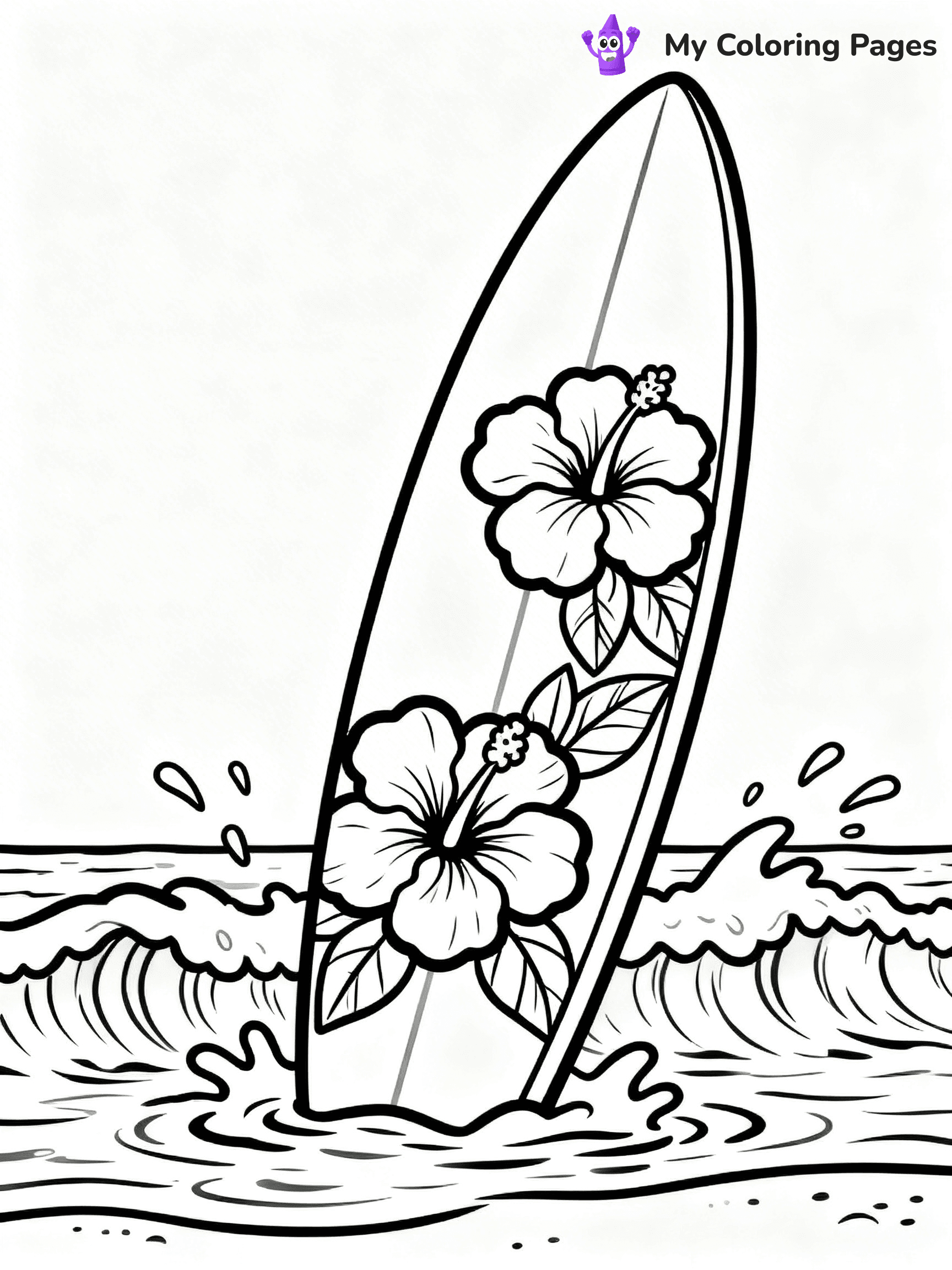 Surfboard Coloring Pages - 18
