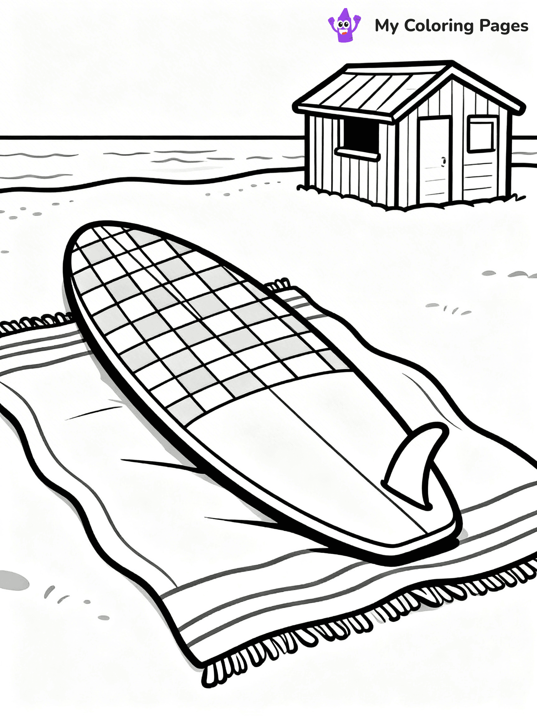 Surfboard Coloring Pages - 17
