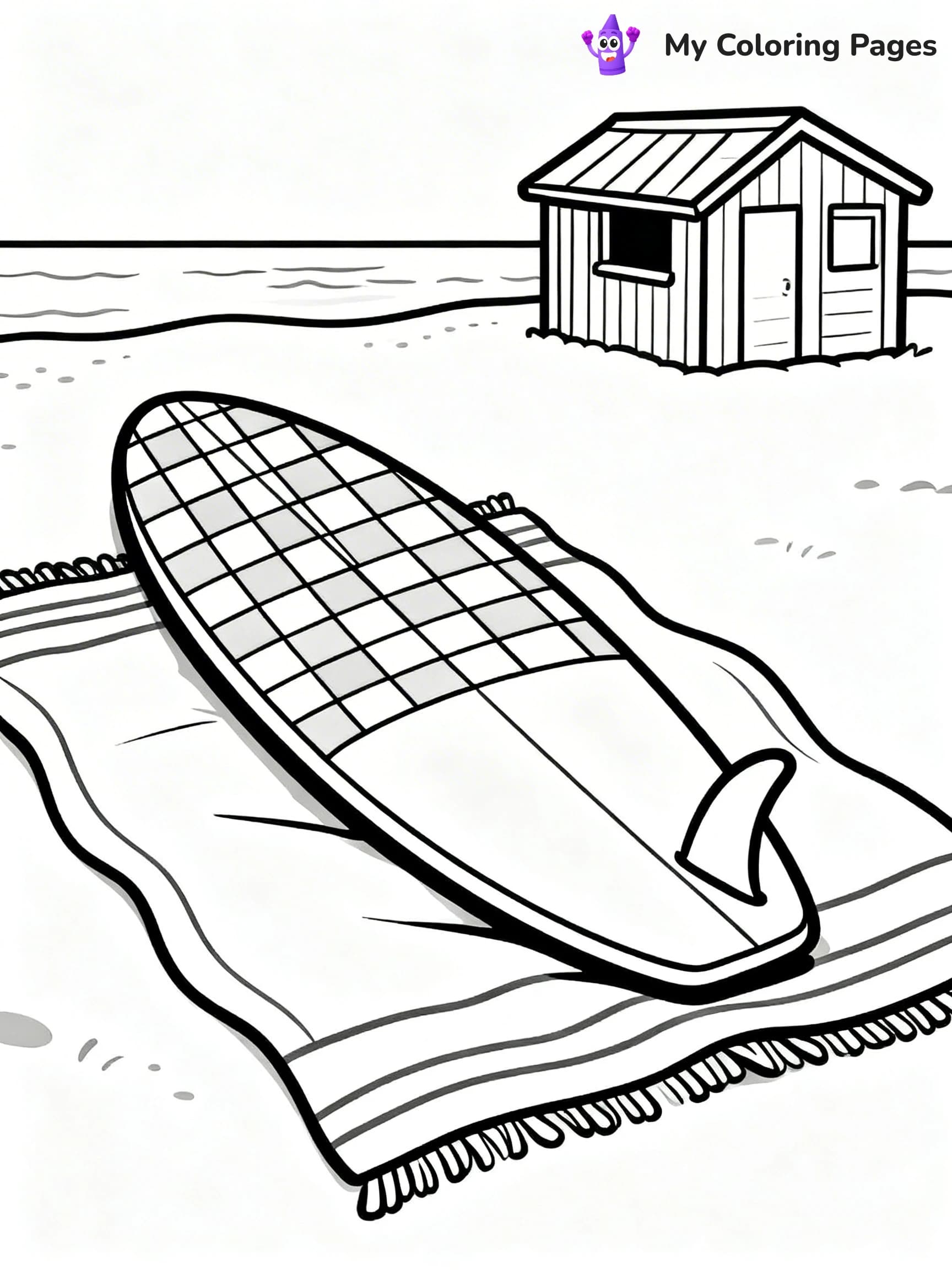 Surfboard Coloring Pages - 17