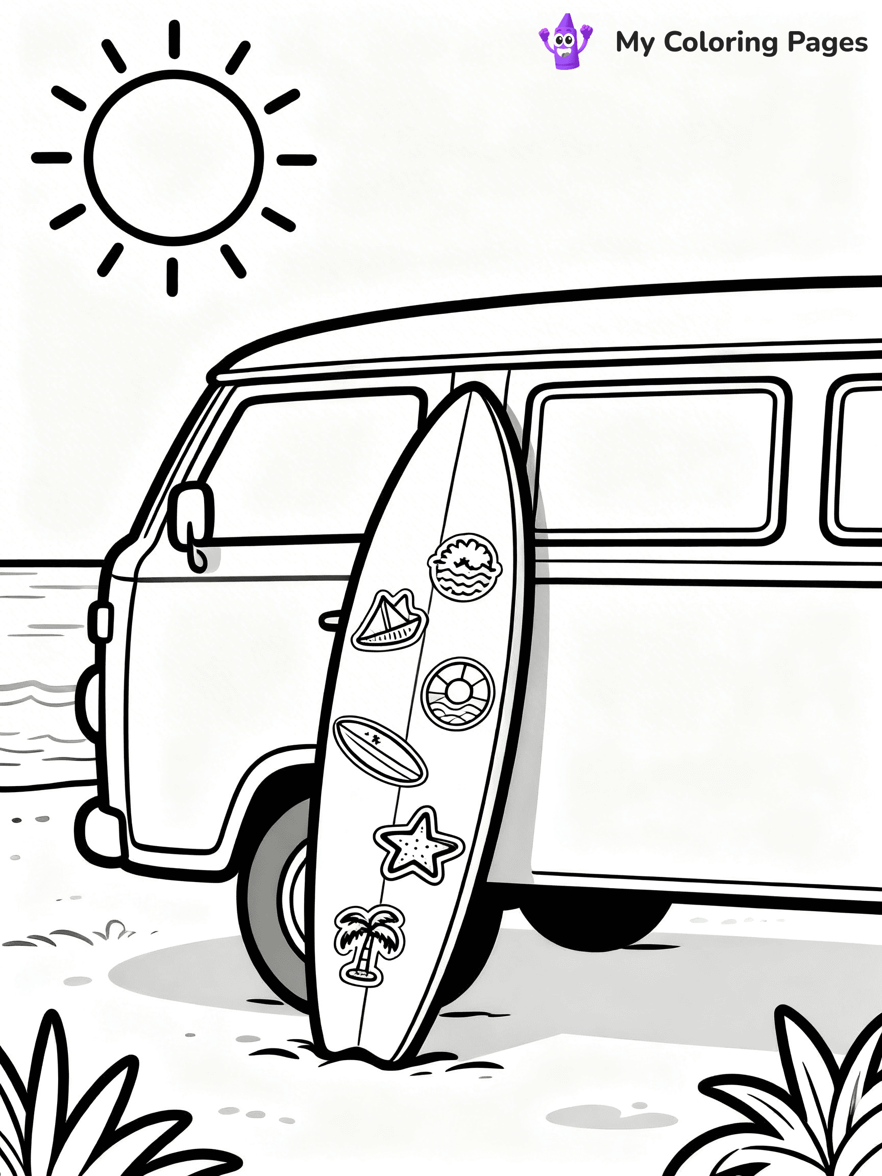 Surfboard Coloring Pages - 15