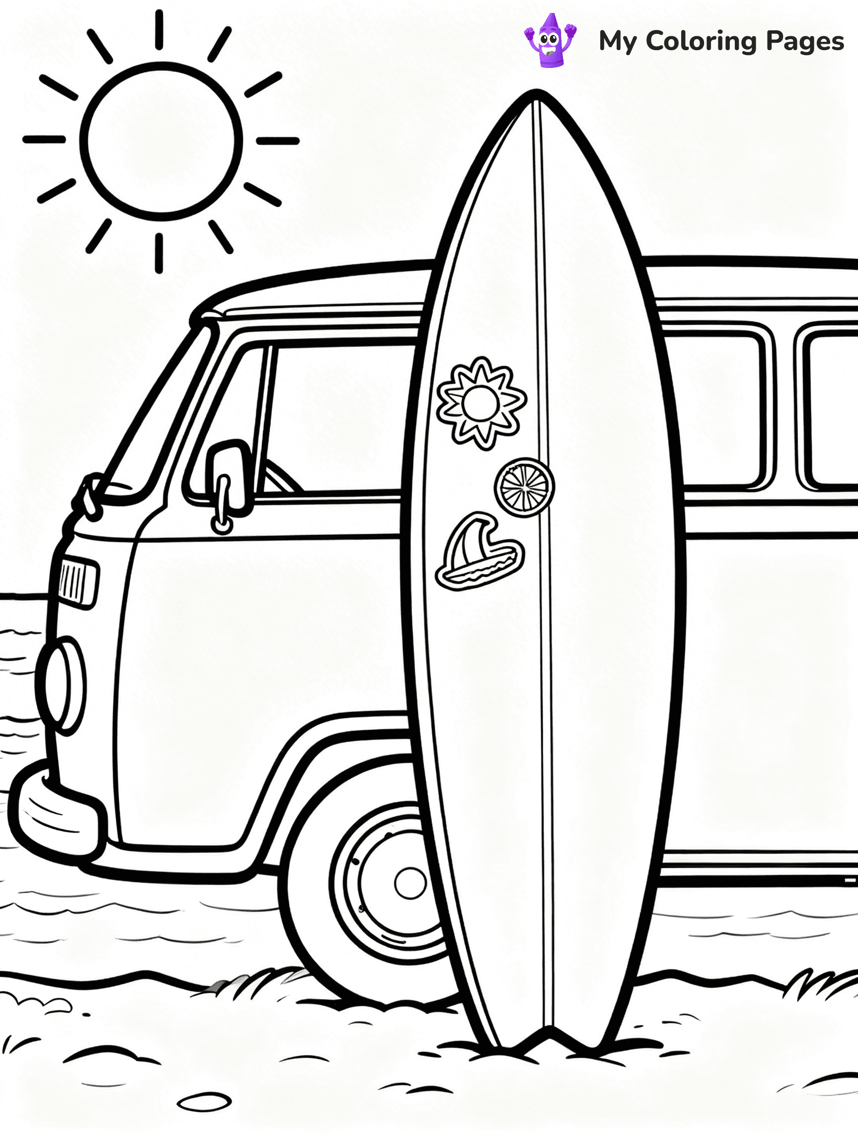 Surfboard Coloring Pages - 14