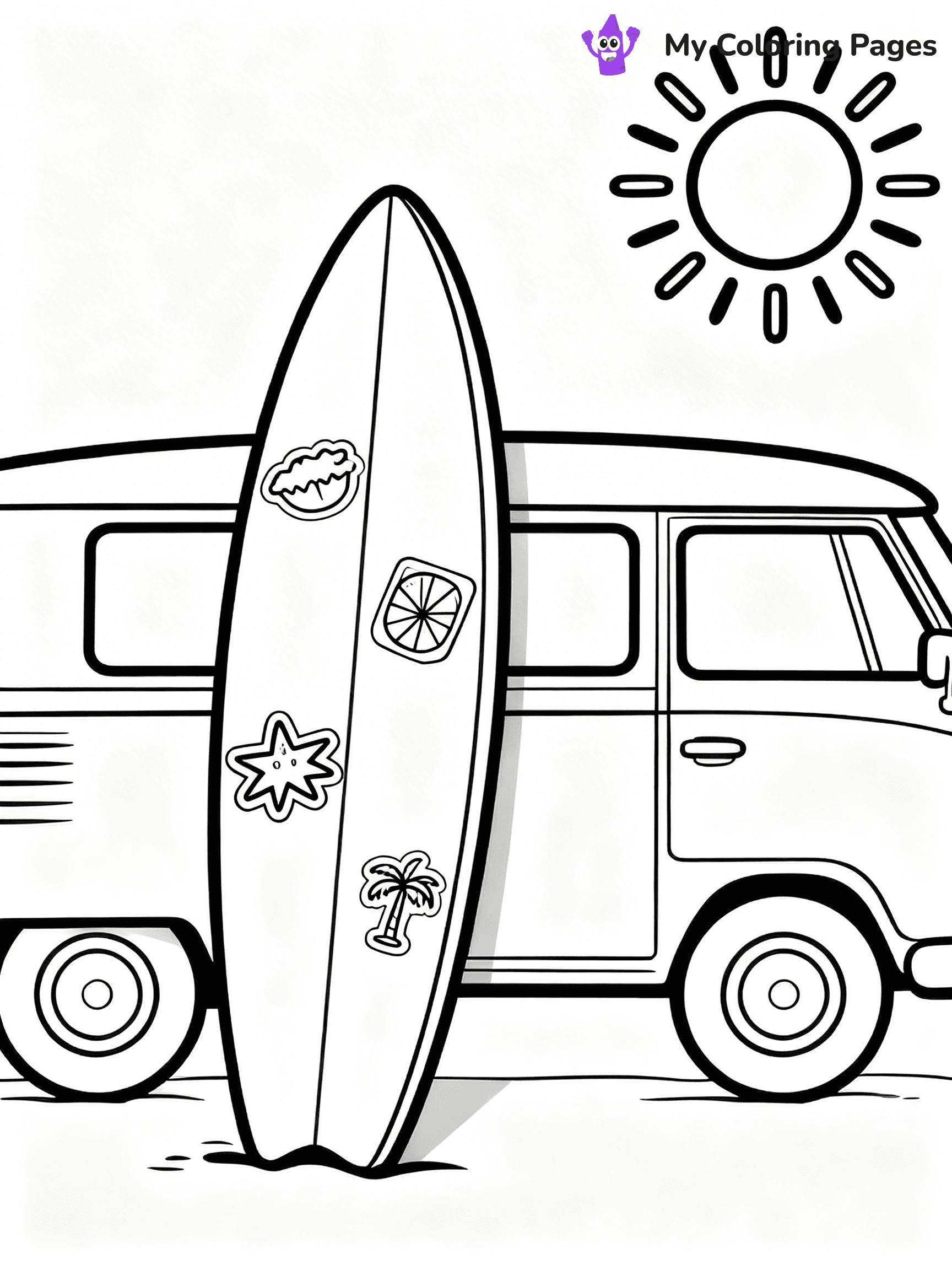 Surfboard Coloring Pages - 13