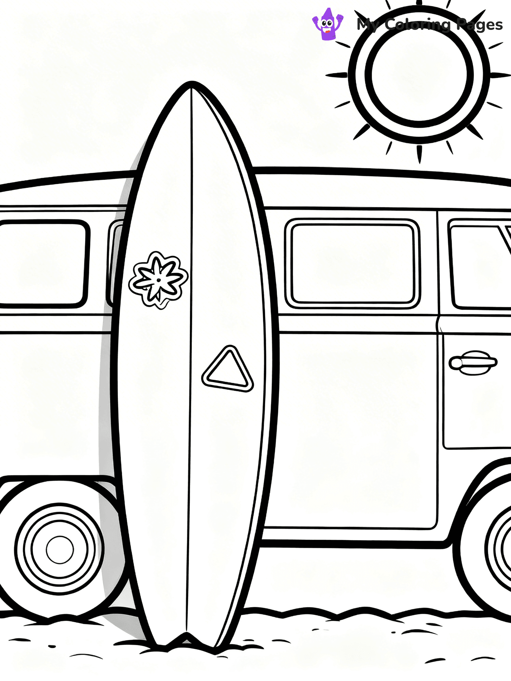 Surfboard Coloring Pages - 12
