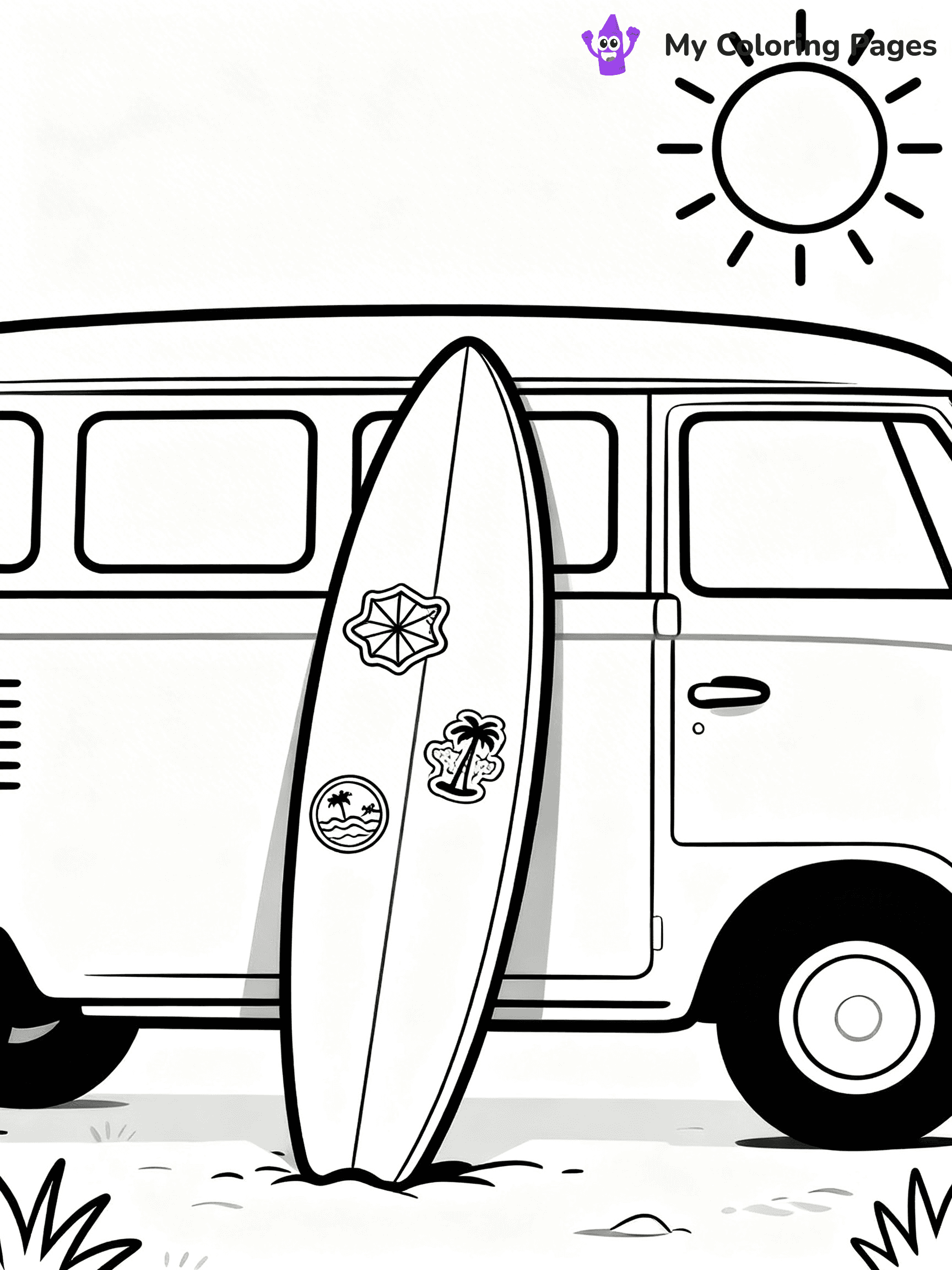 Surfboard Coloring Pages - 11