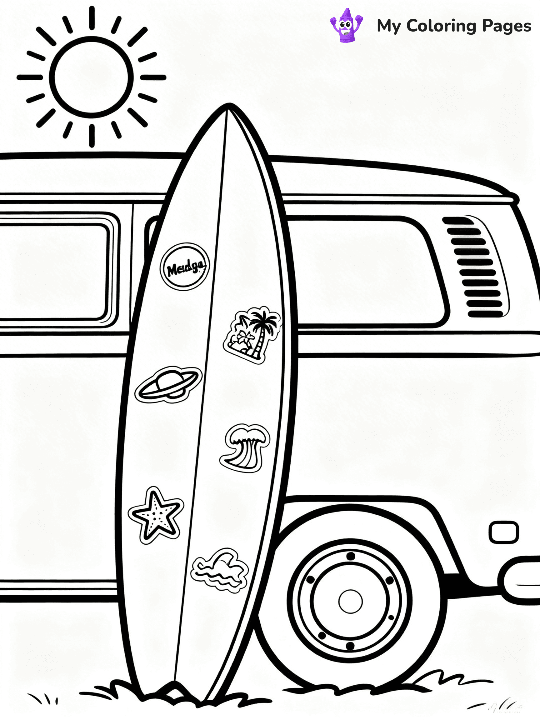 Surfboard Coloring Pages - 10