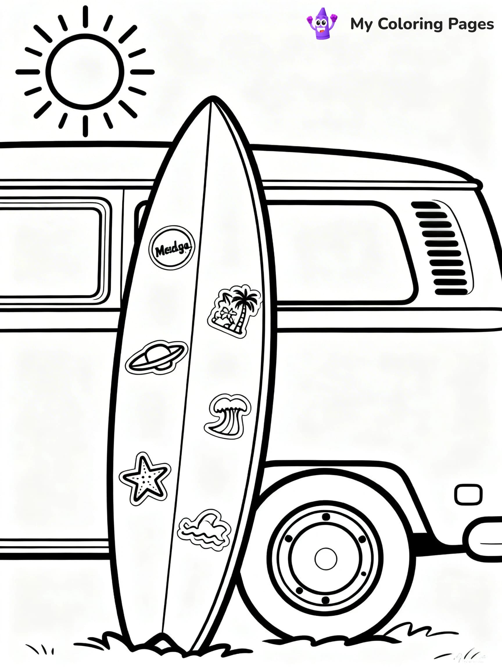 Surfboard Coloring Pages - 10