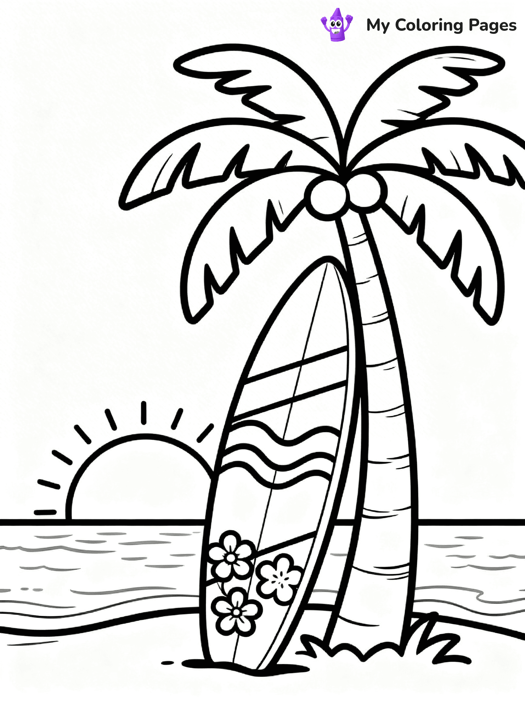 Surfboard Coloring Pages - 9