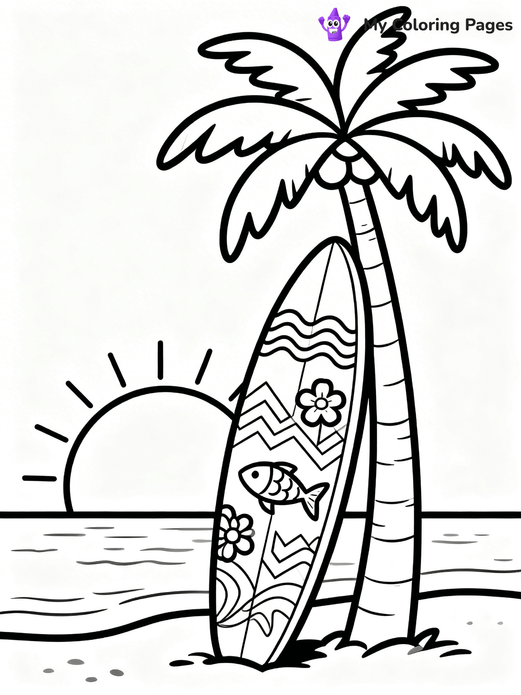 Surfboard Coloring Pages - 6