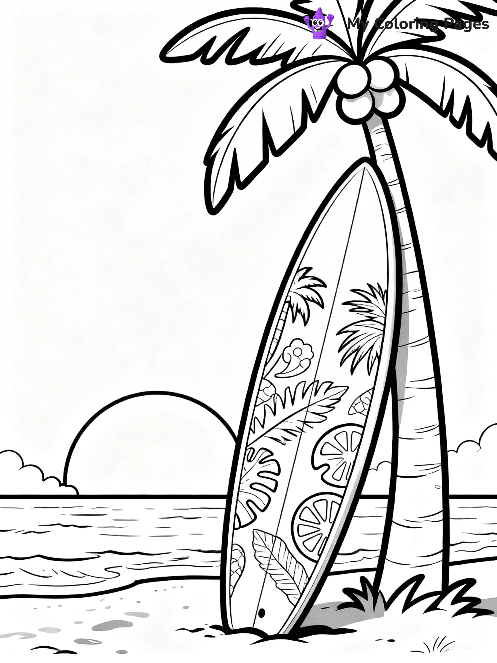 Surfboard Coloring Pages - 5