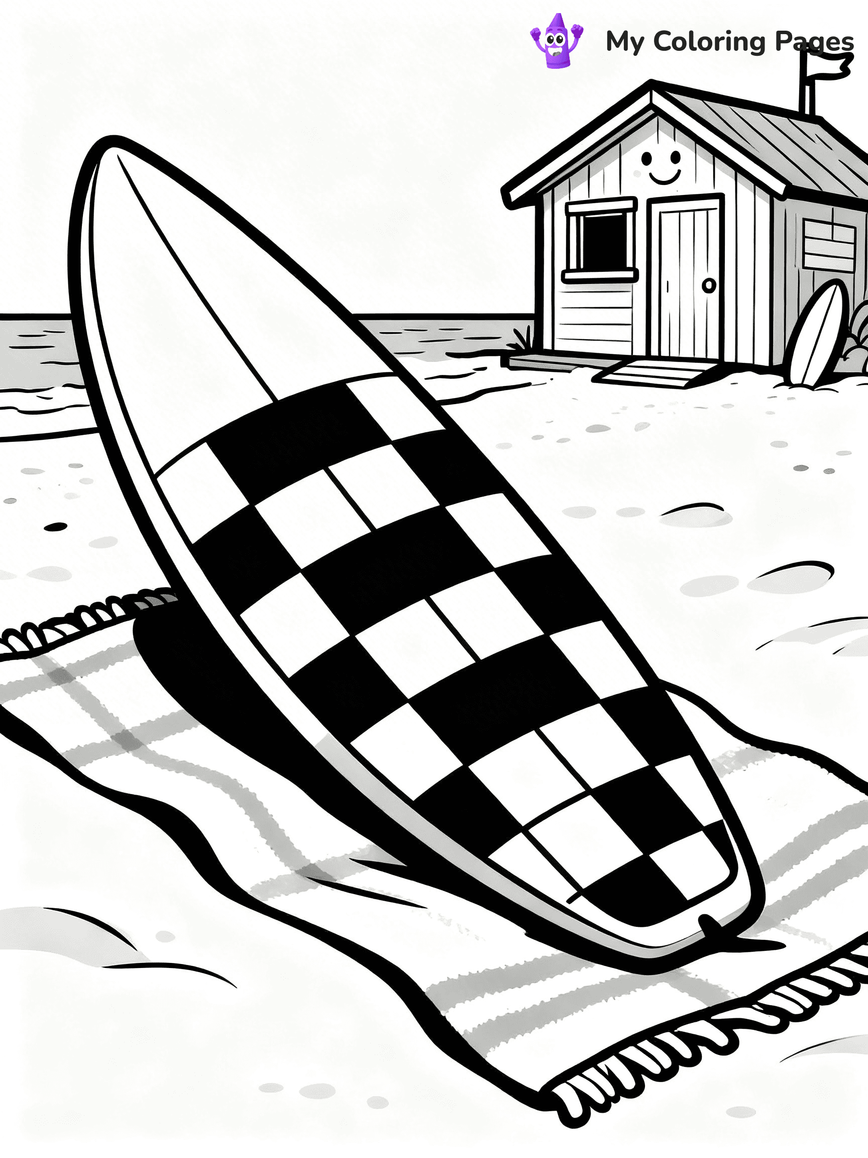 Surfboard Coloring Pages - 4