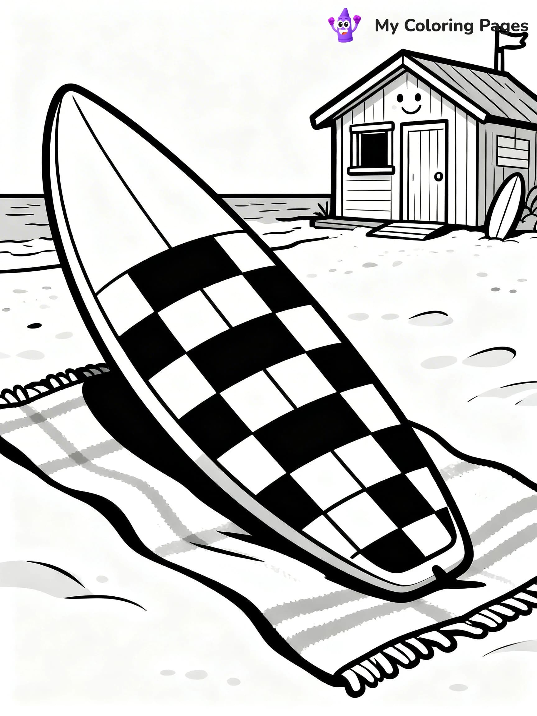 Surfboard Coloring Pages - 4
